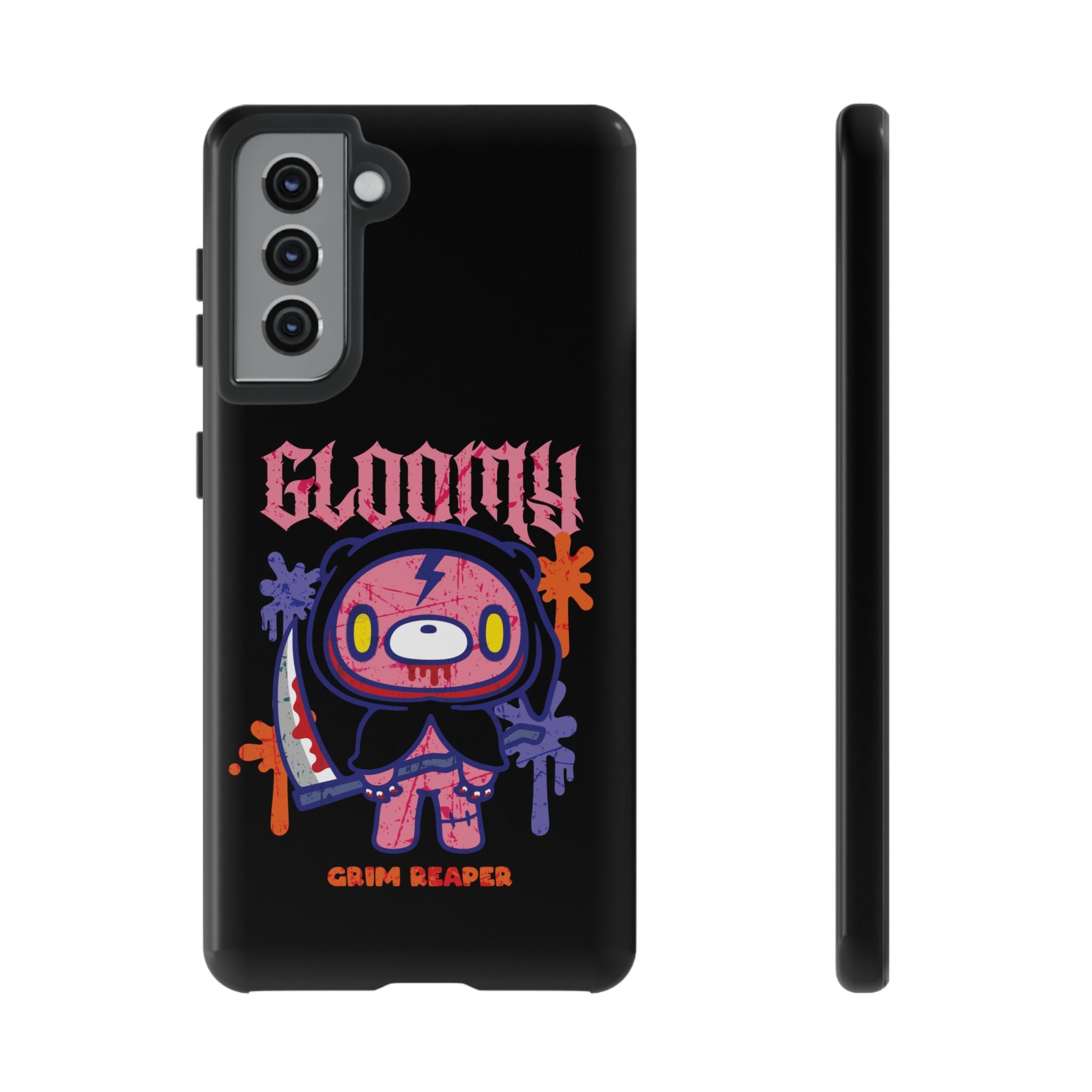 Gloomy bear Halloween grim reaper Phone Case