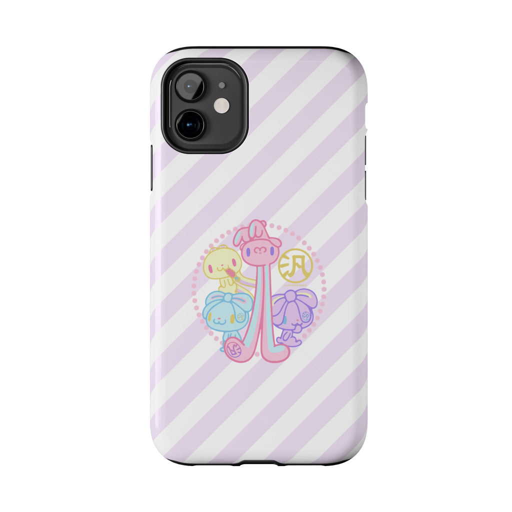 Group Pastel All Purpose Bunny - iPhone Case