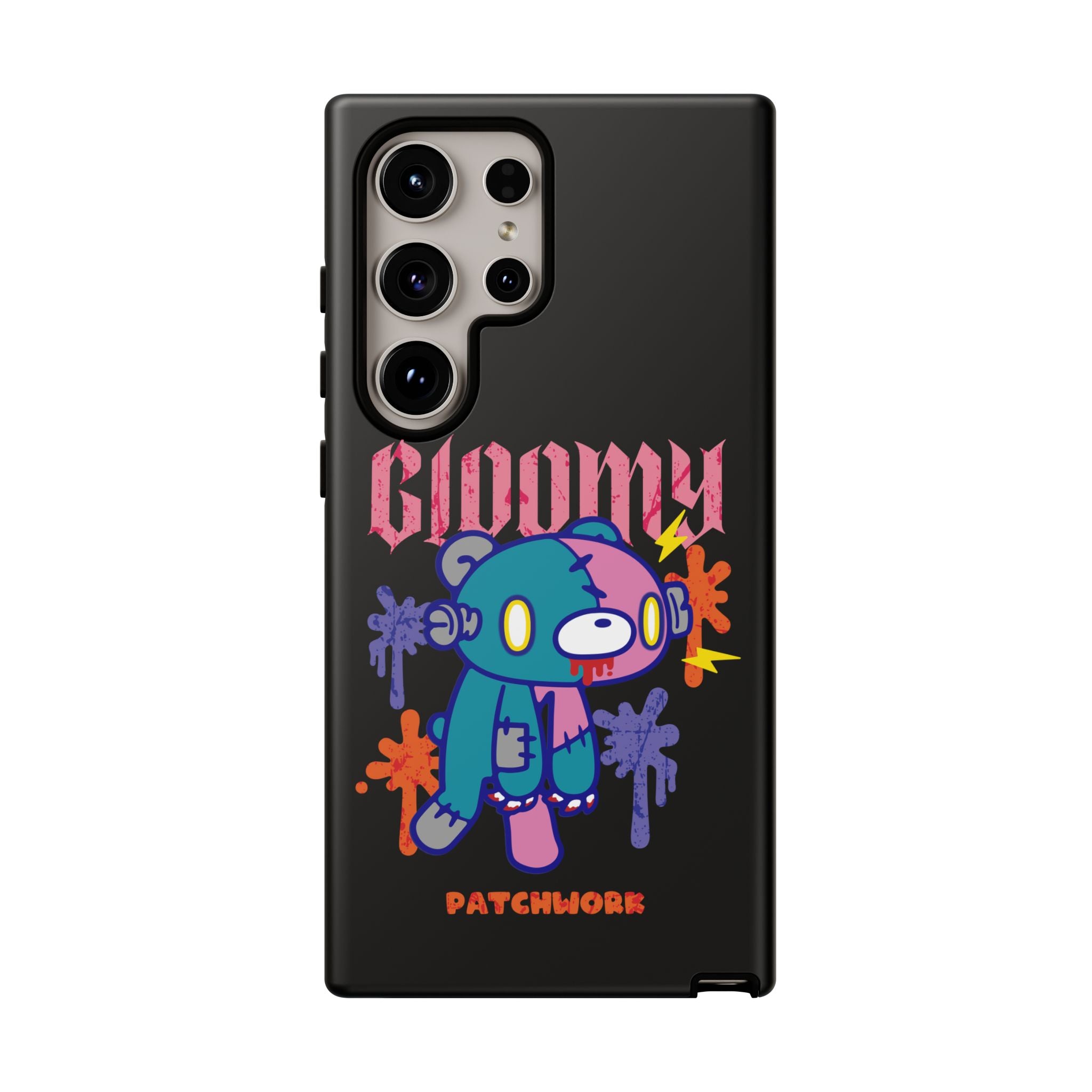 gloomy bear Halloween patchwork Phone Case