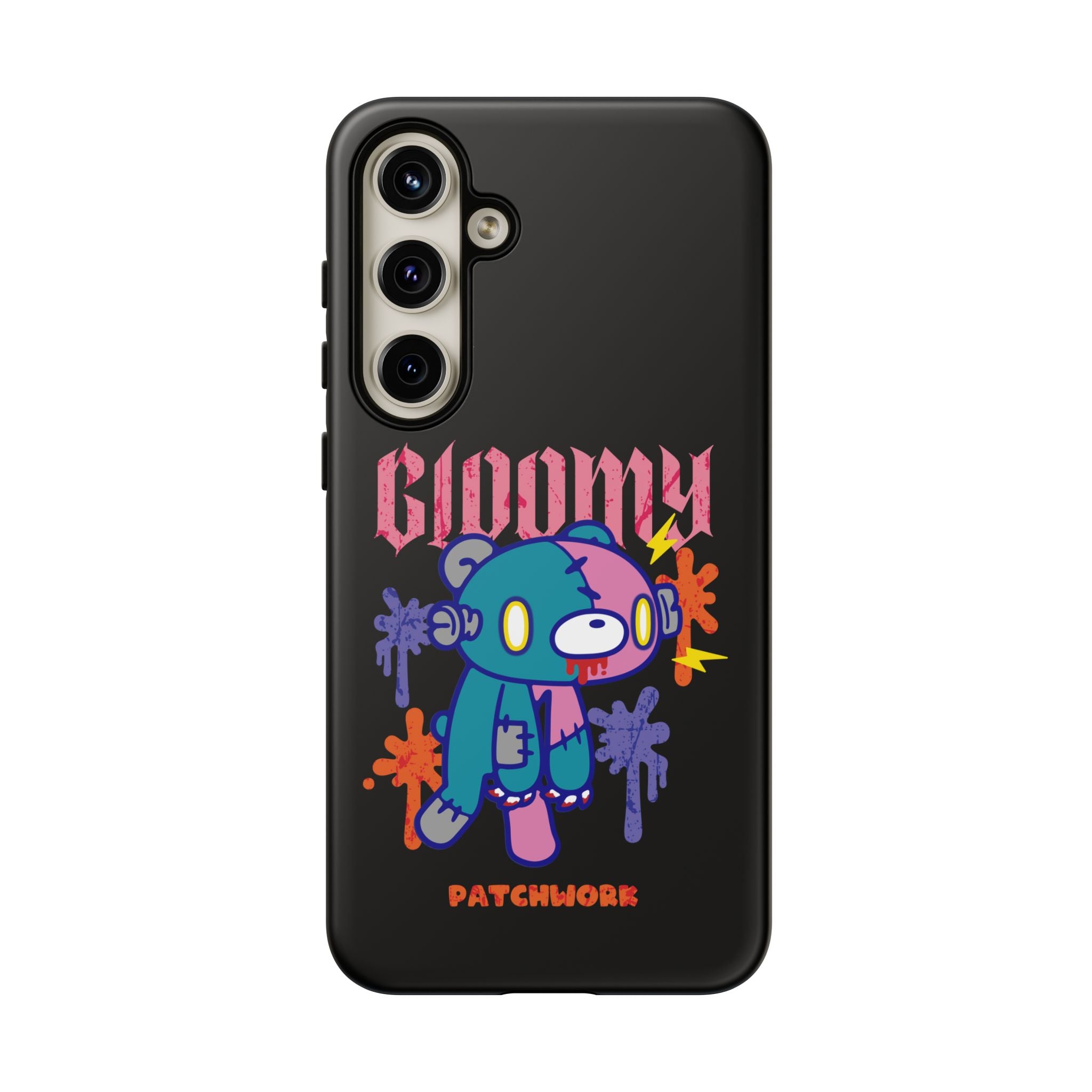 gloomy bear Halloween patchwork Phone Case
