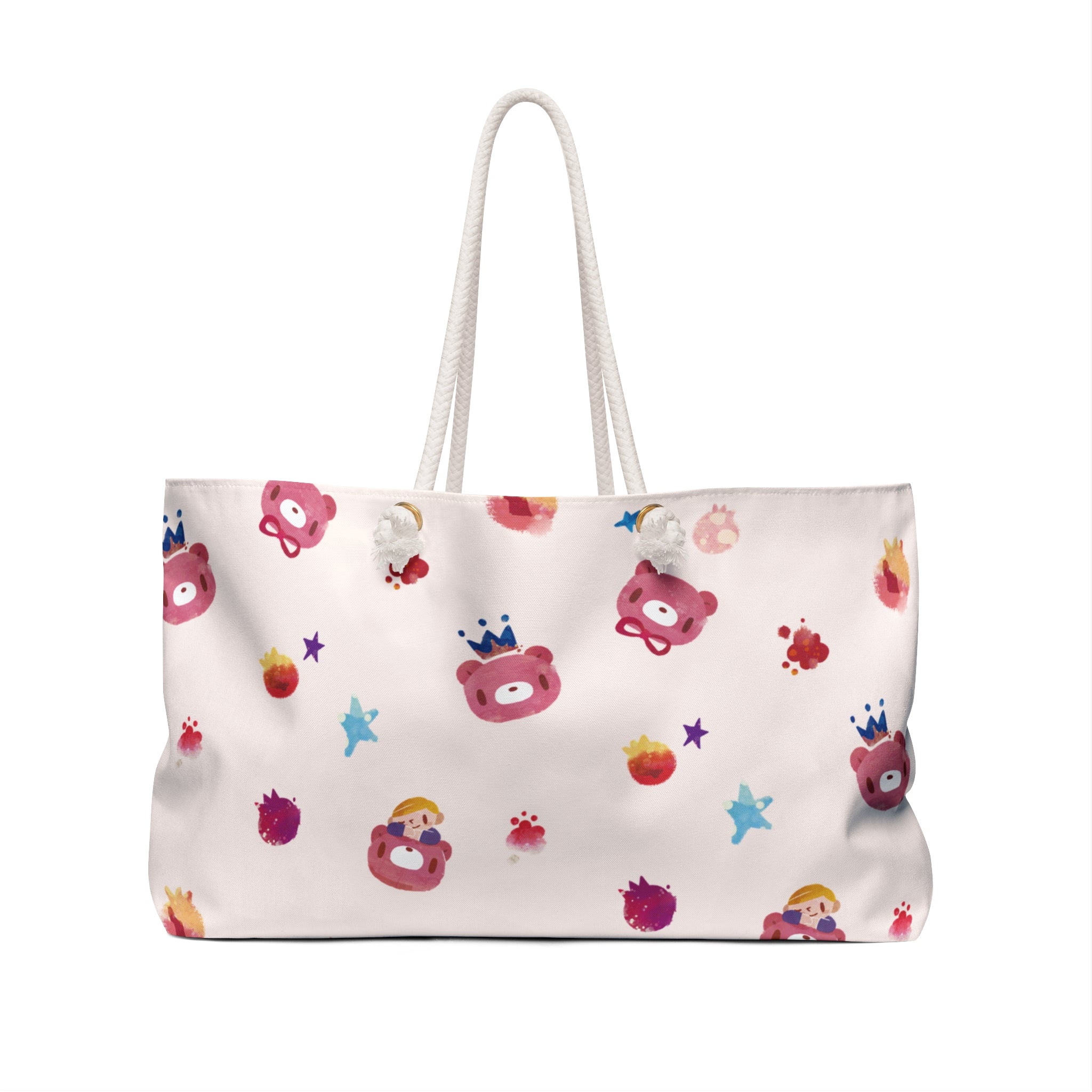 Gloomy Head Pastel Pattern Weekender Beach Bag