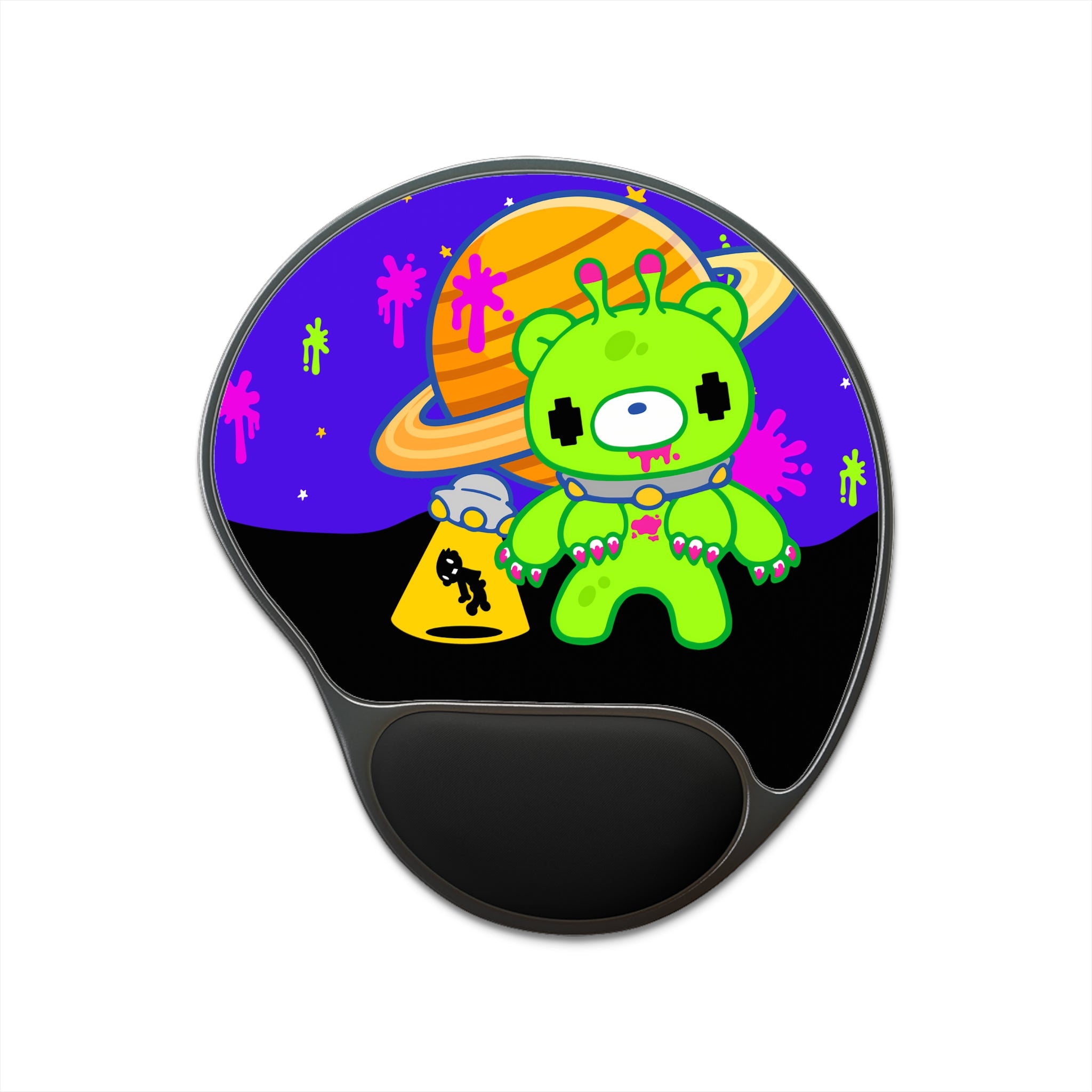 Gloomy Alien Mouse Pad With Wrist Rest