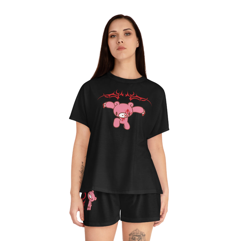 Gloomy Bear Y2K - Women's Short Pajama Set (AOP)