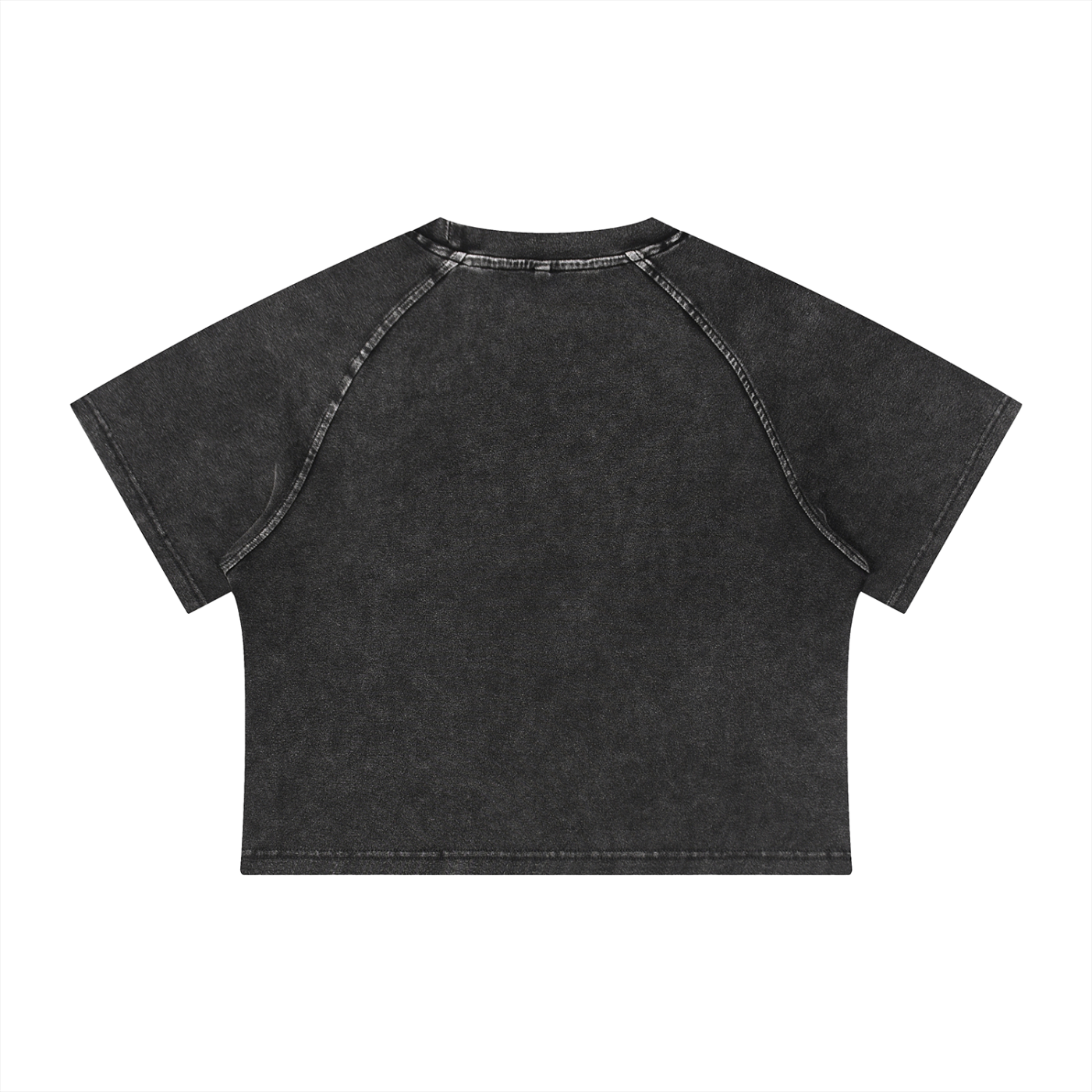 Menhera x Gloomy Mineral Wash Raglan Crop T-Shirt