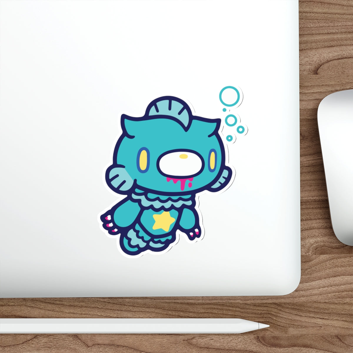 Gloomy Zodiac Pisces Die-Cut Stickers