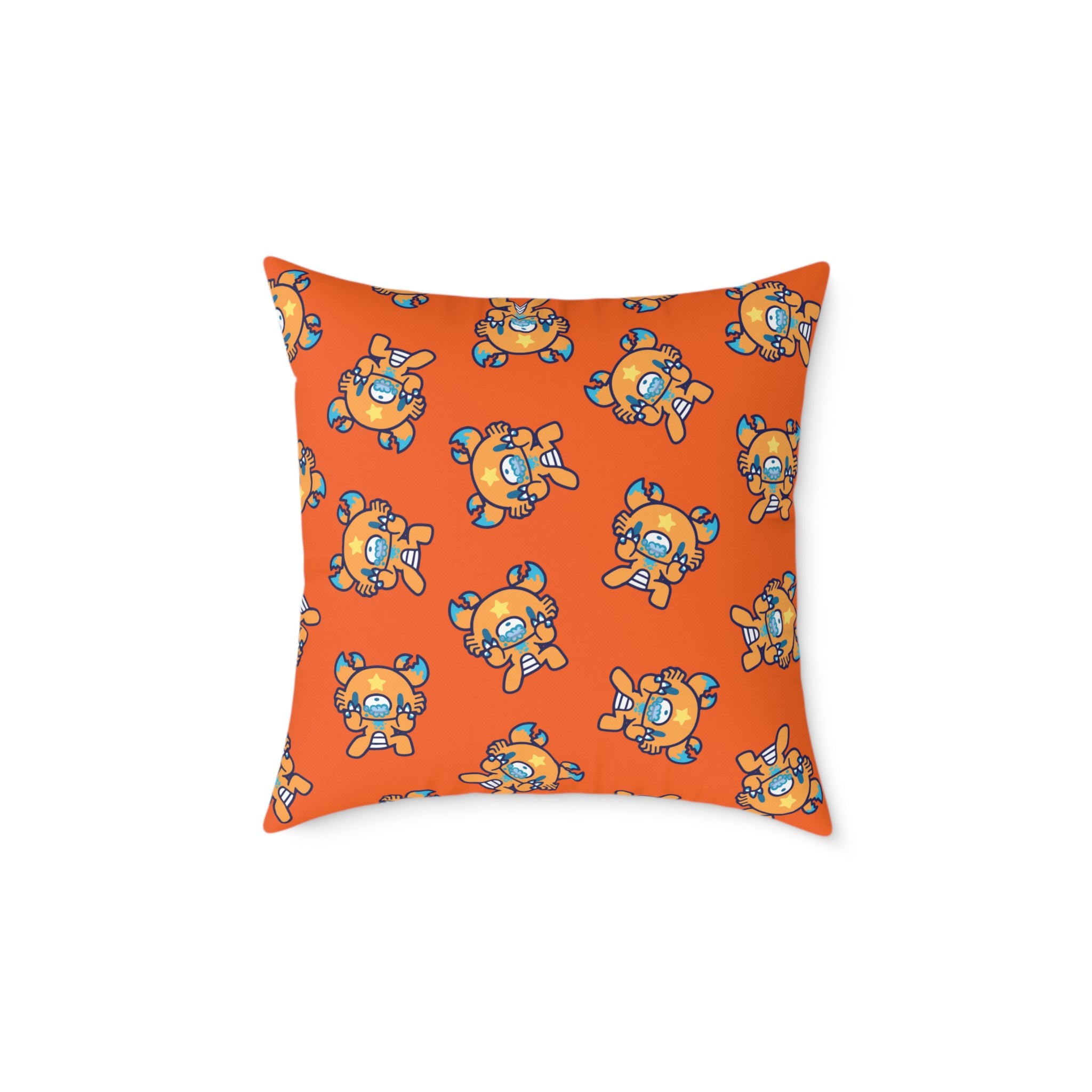 Gloomy Cancer Zodiac Square Poly Canvas Pillow