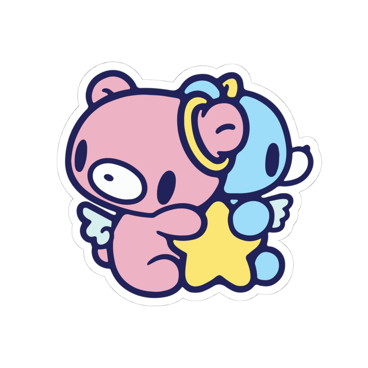 Gloomy gemini Zodiac Kiss-Cut Stickers