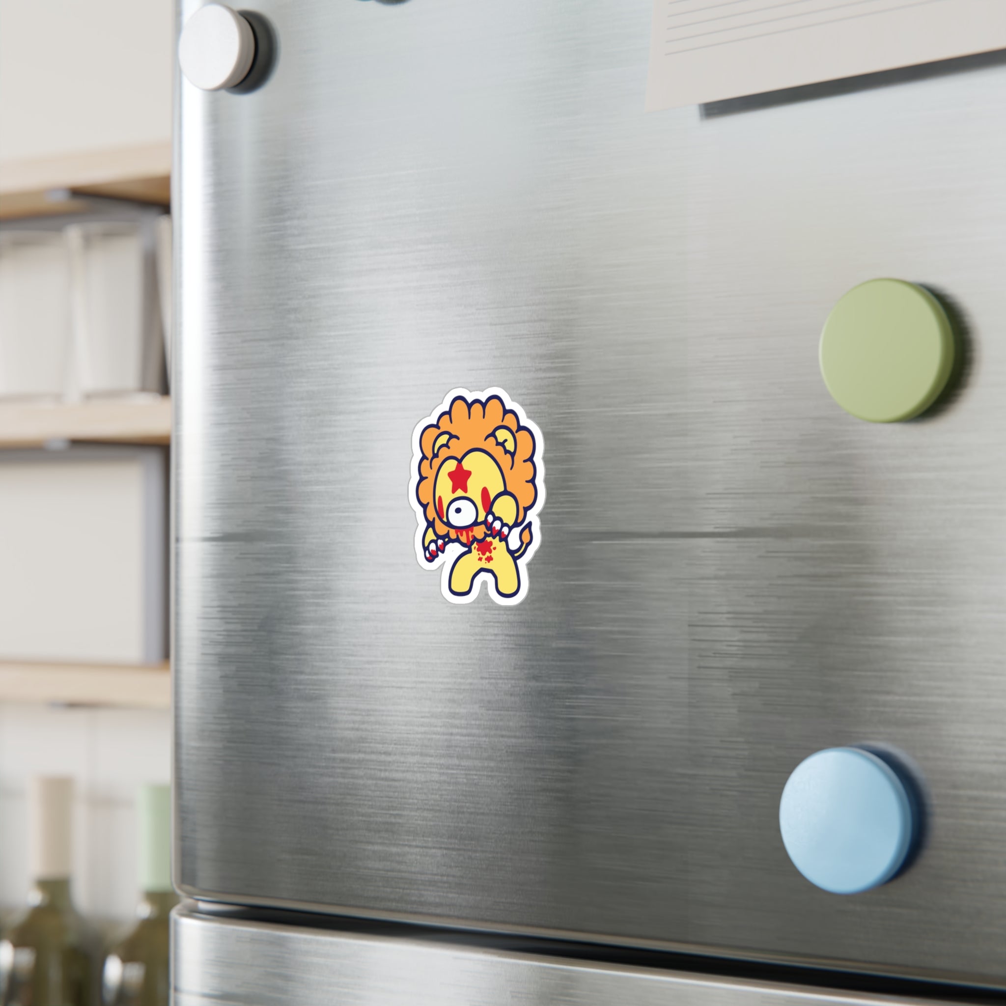 Leo Zodiac Gloomy Bear Kiss-Cut Vinyl Decals