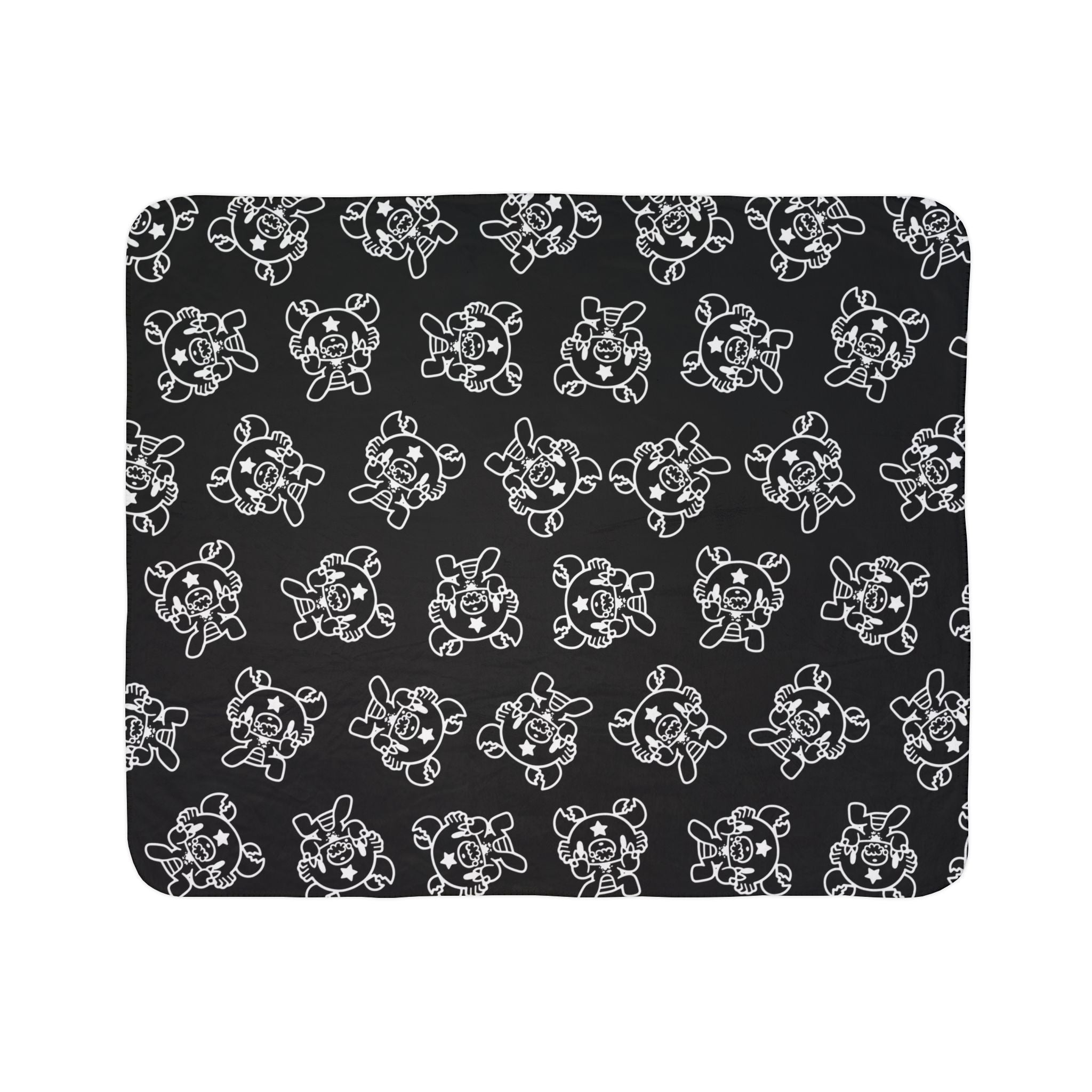 Gloomy Bear Cancer Zodiac Fleece Sherpa Blanket