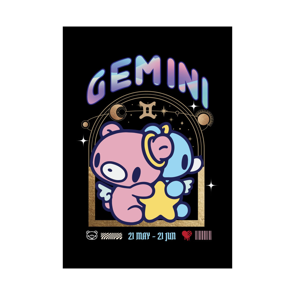 Gloomy gemini Zodiac Satin Posters (300gsm)