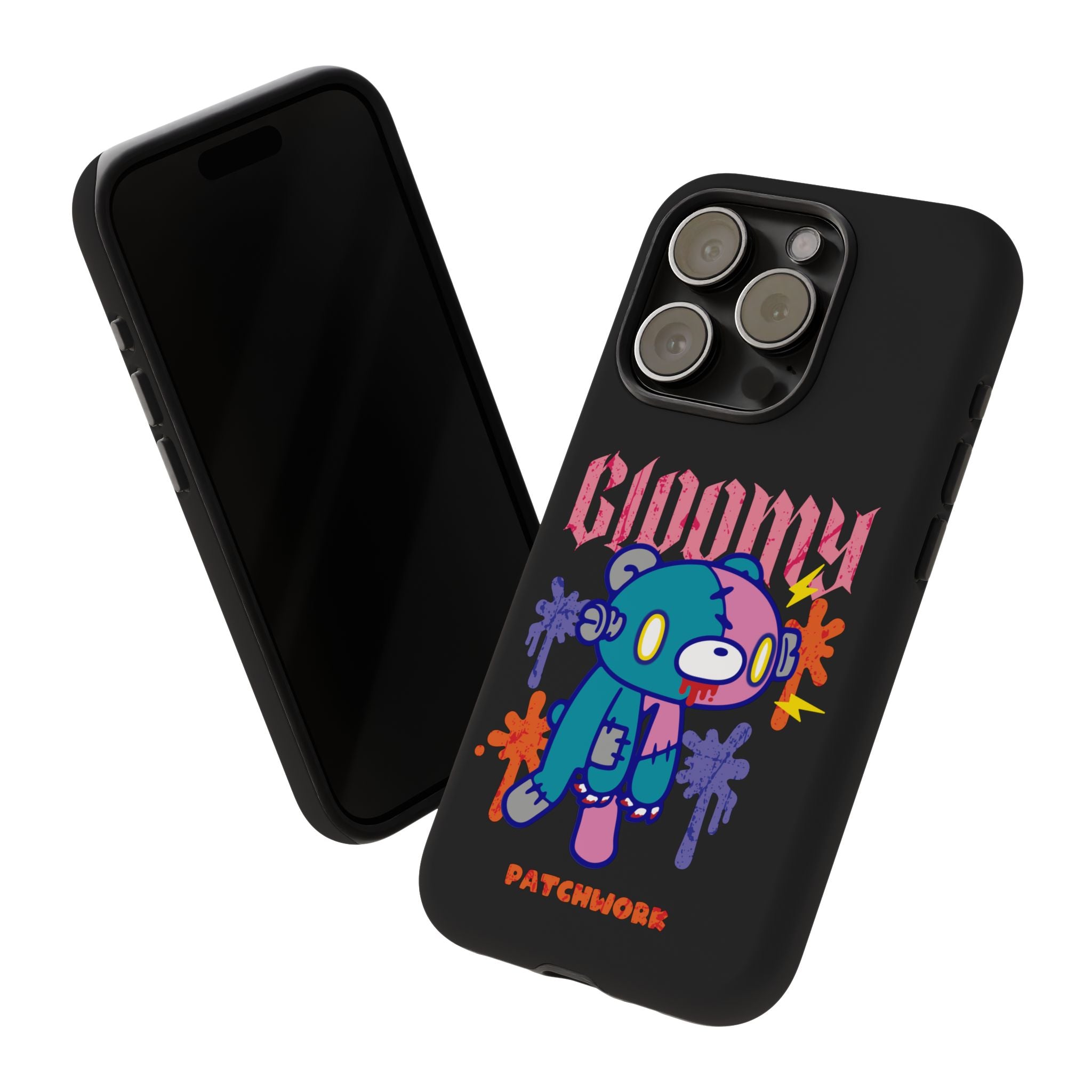 gloomy bear Halloween patchwork Phone Case