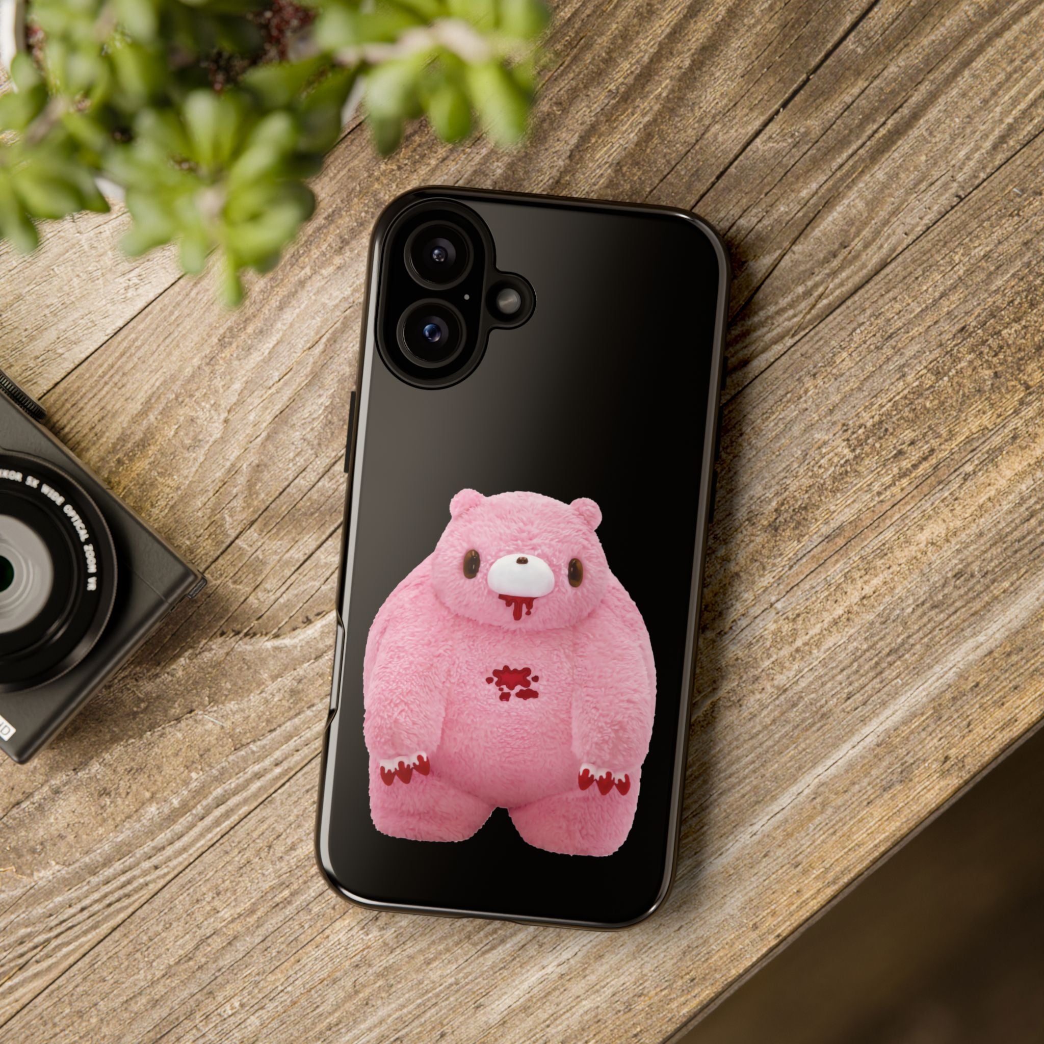 Chubby Gloomy Plush Tough Phone Case