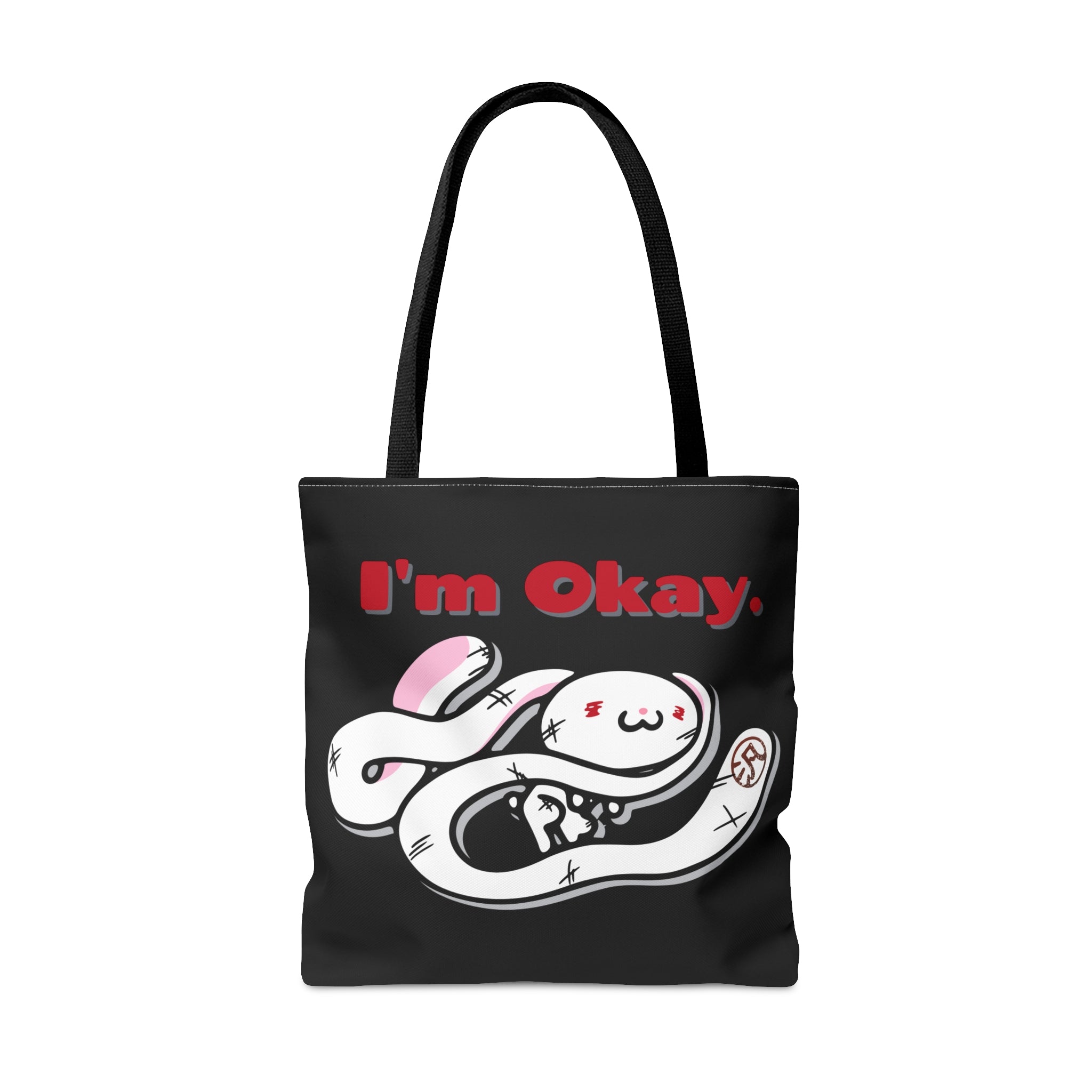 "I'm Okay" All-Purpose Bunny - Canvas Tote Bag