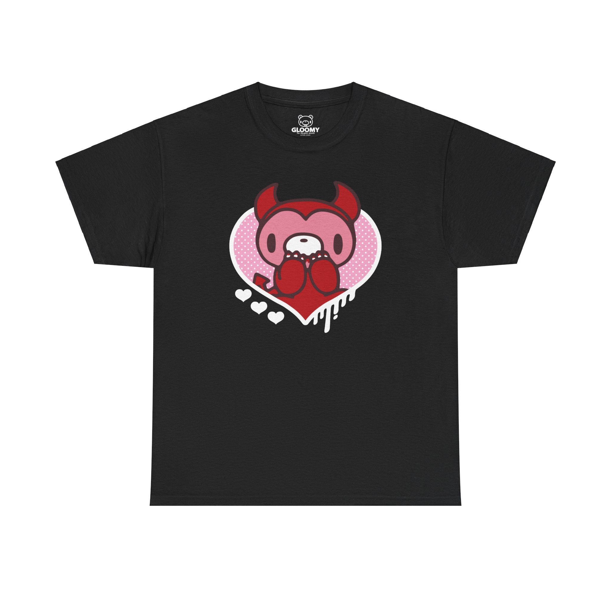 Valentine's Day Devil Gloomy Bear Unisex Tee