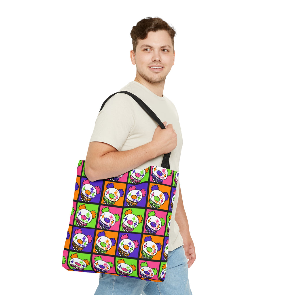 Gloomy Clown Multicolor Tote Bag