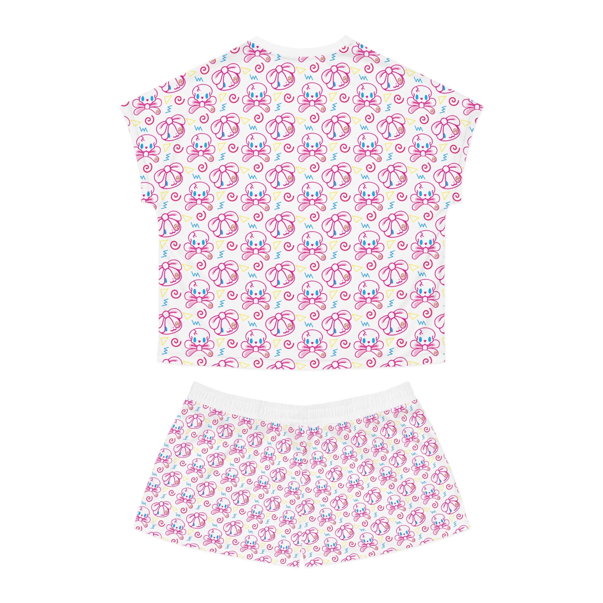 All Purpose Bunny Neon Pastel - Women's Short Pajama Set (AOP)
