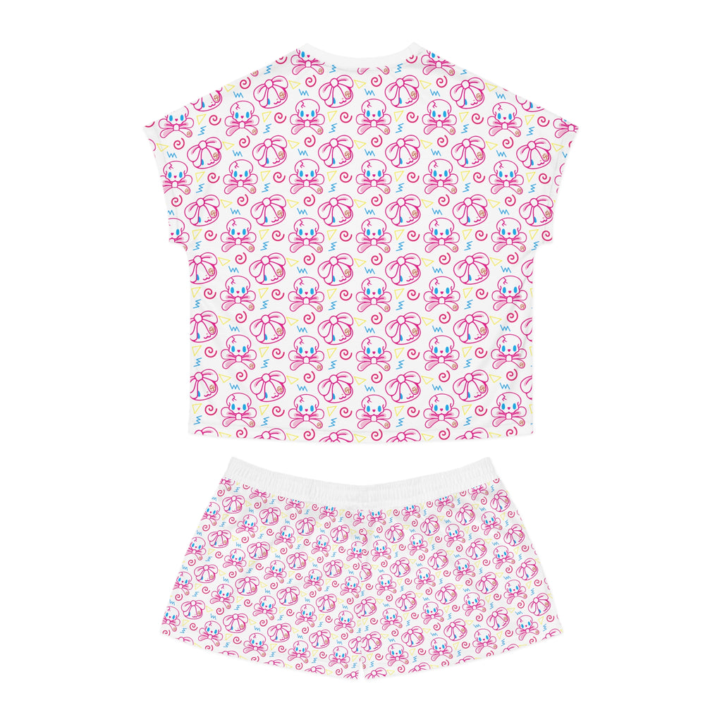 All Purpose Bunny Neon Pastel - Women's Short Pajama Set (AOP)