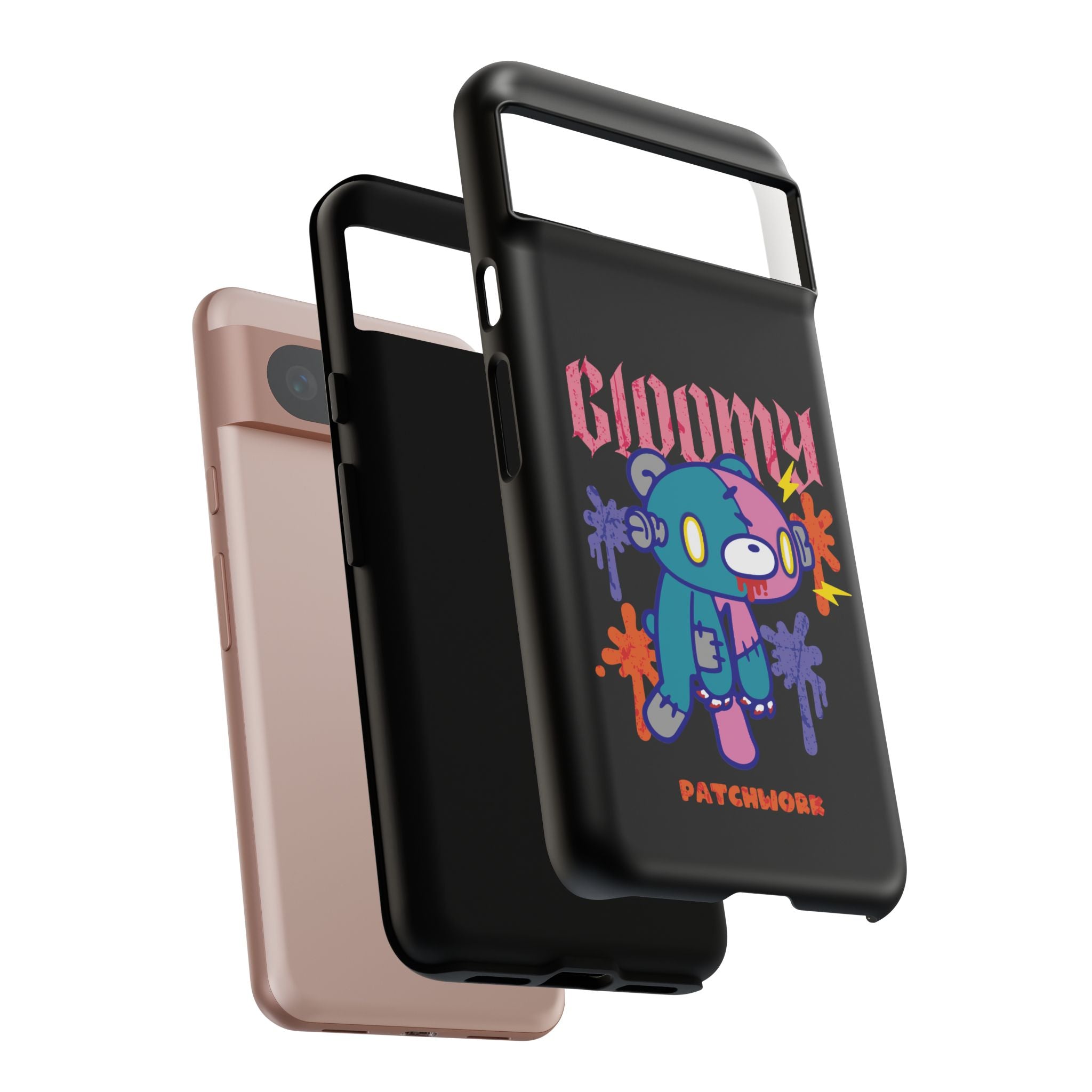 gloomy bear Halloween patchwork Phone Case