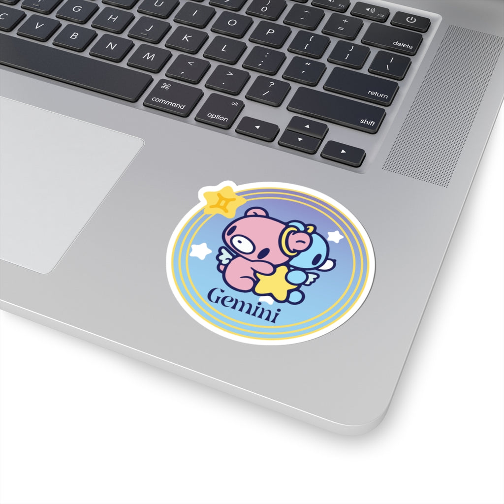 Gloomy gemini Zodiac Kiss-Cut Stickers