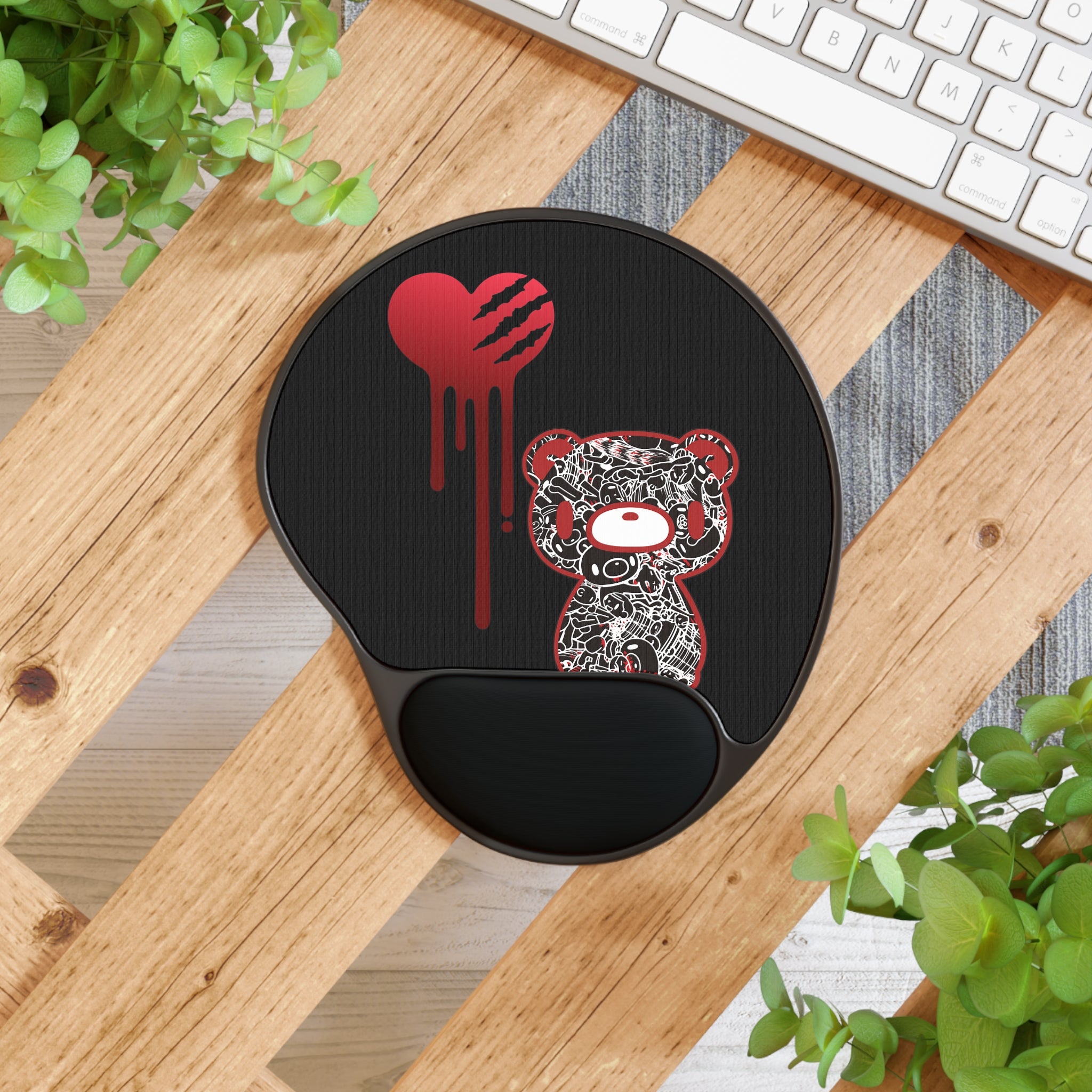 Gloomy Hearth Mouse Pad With Wrist Rest