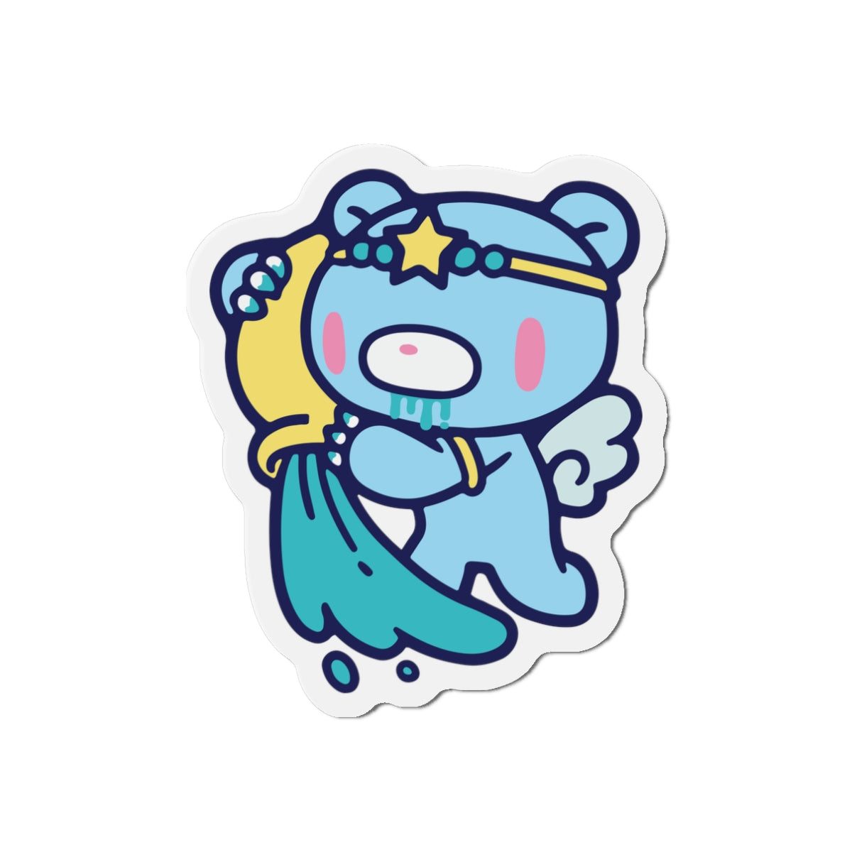 Aquarius Zodiac Gloomy Die-Cut Magnets