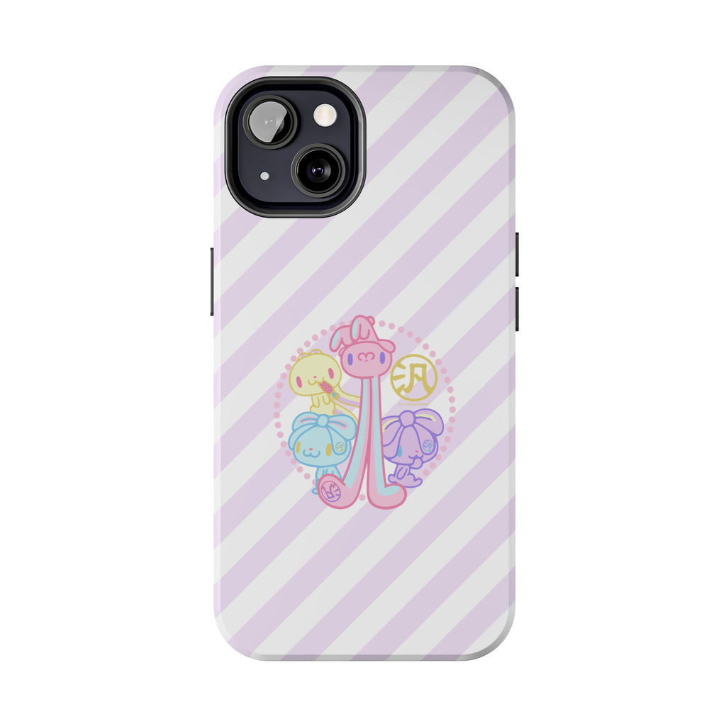 Group Pastel All Purpose Bunny - iPhone Case