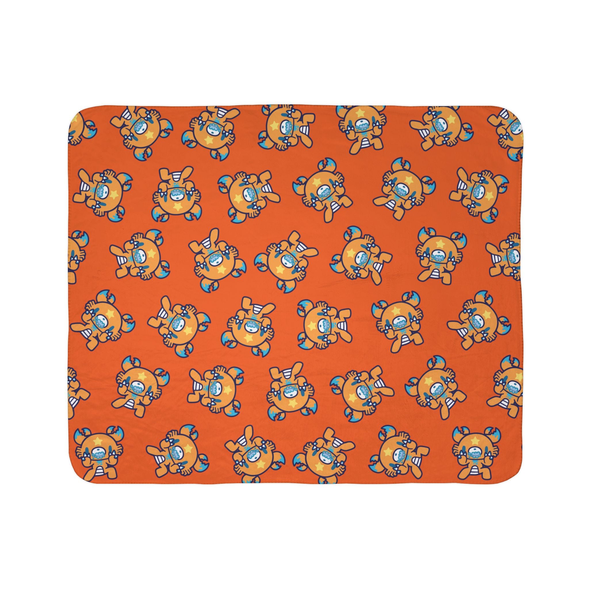 Gloomy Bear Cancer Zodiac Fleece Sherpa Blanket