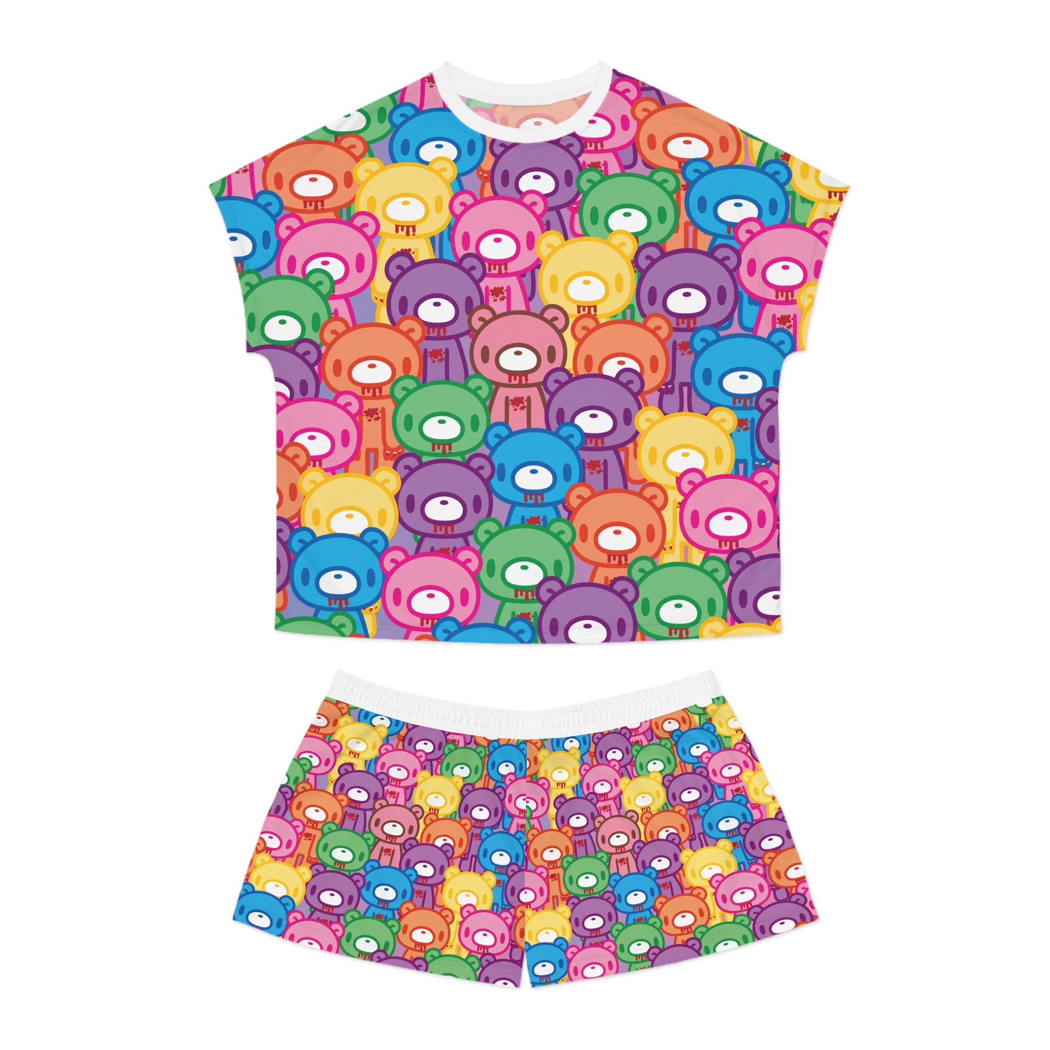 Gloomy Bear "Rainbow Dreams" Women's Short Pajama Set