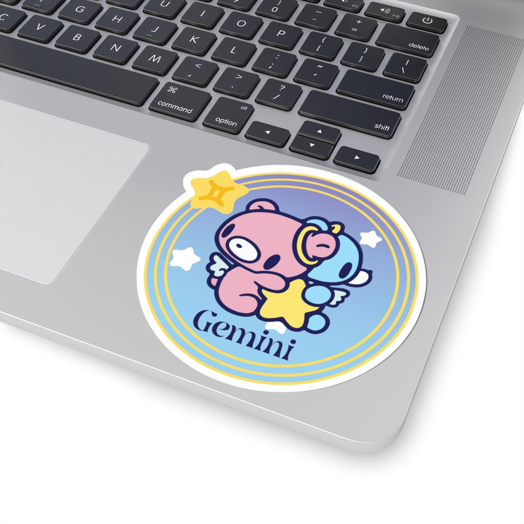 Gloomy gemini Zodiac Kiss-Cut Stickers