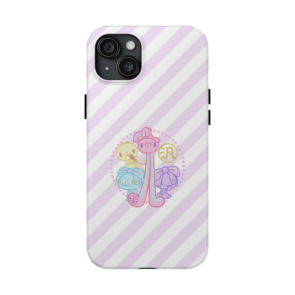 Group Pastel All Purpose Bunny - iPhone Case