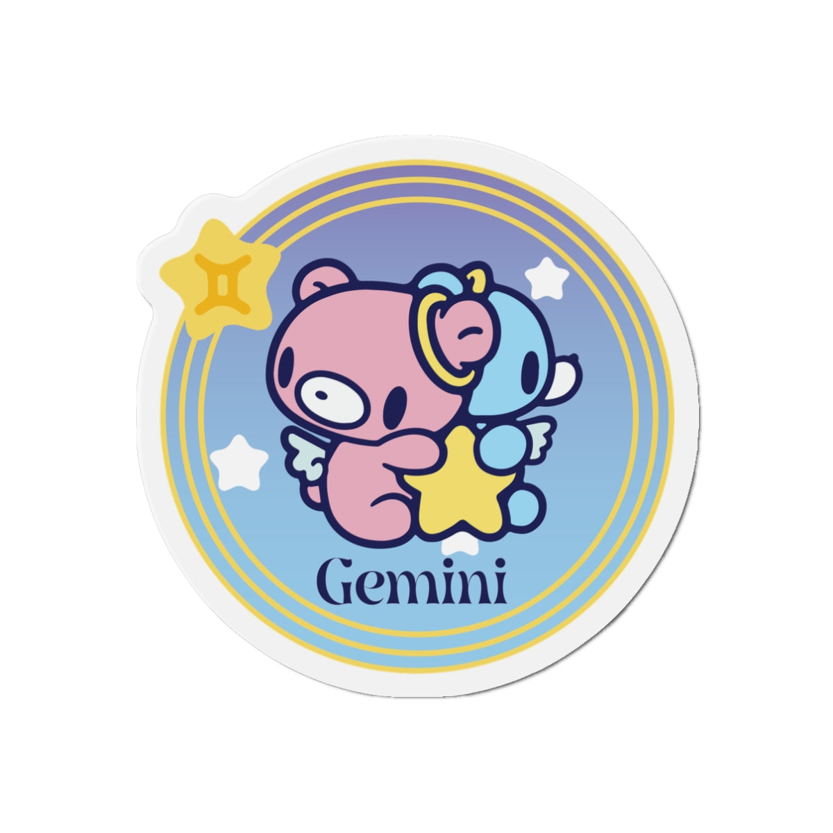 Gloomy gemini Zodiac  Die-Cut Magnets