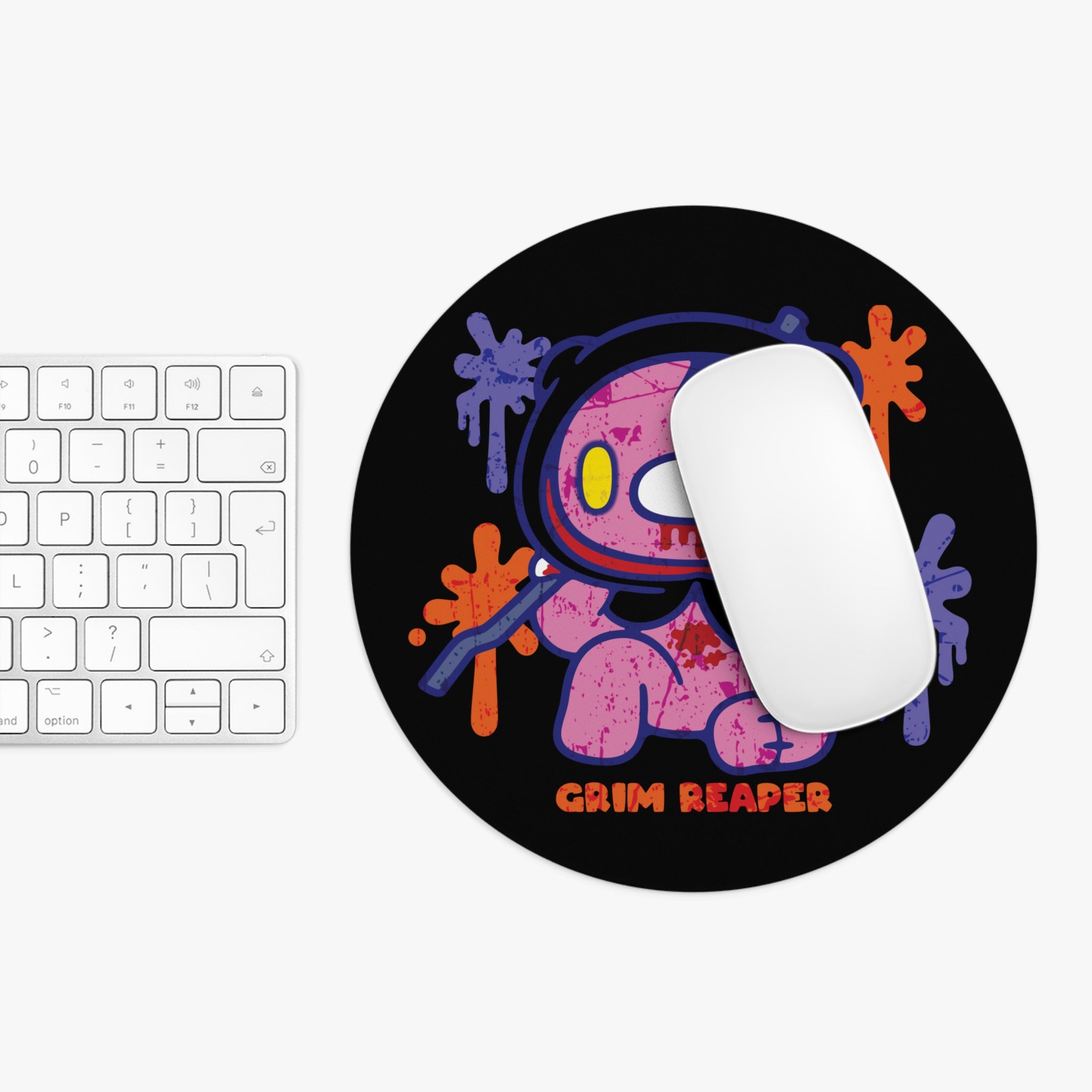 Gloomy Bear Halloween grim reaper Mouse Pad