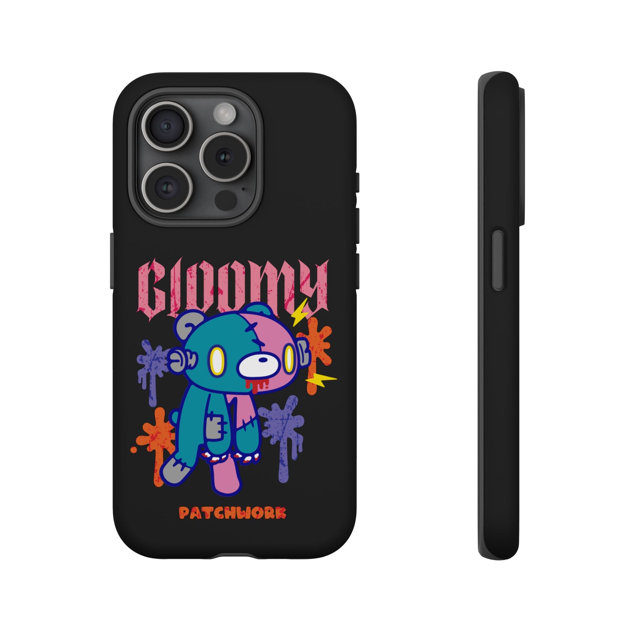 gloomy bear Halloween patchwork Phone Case