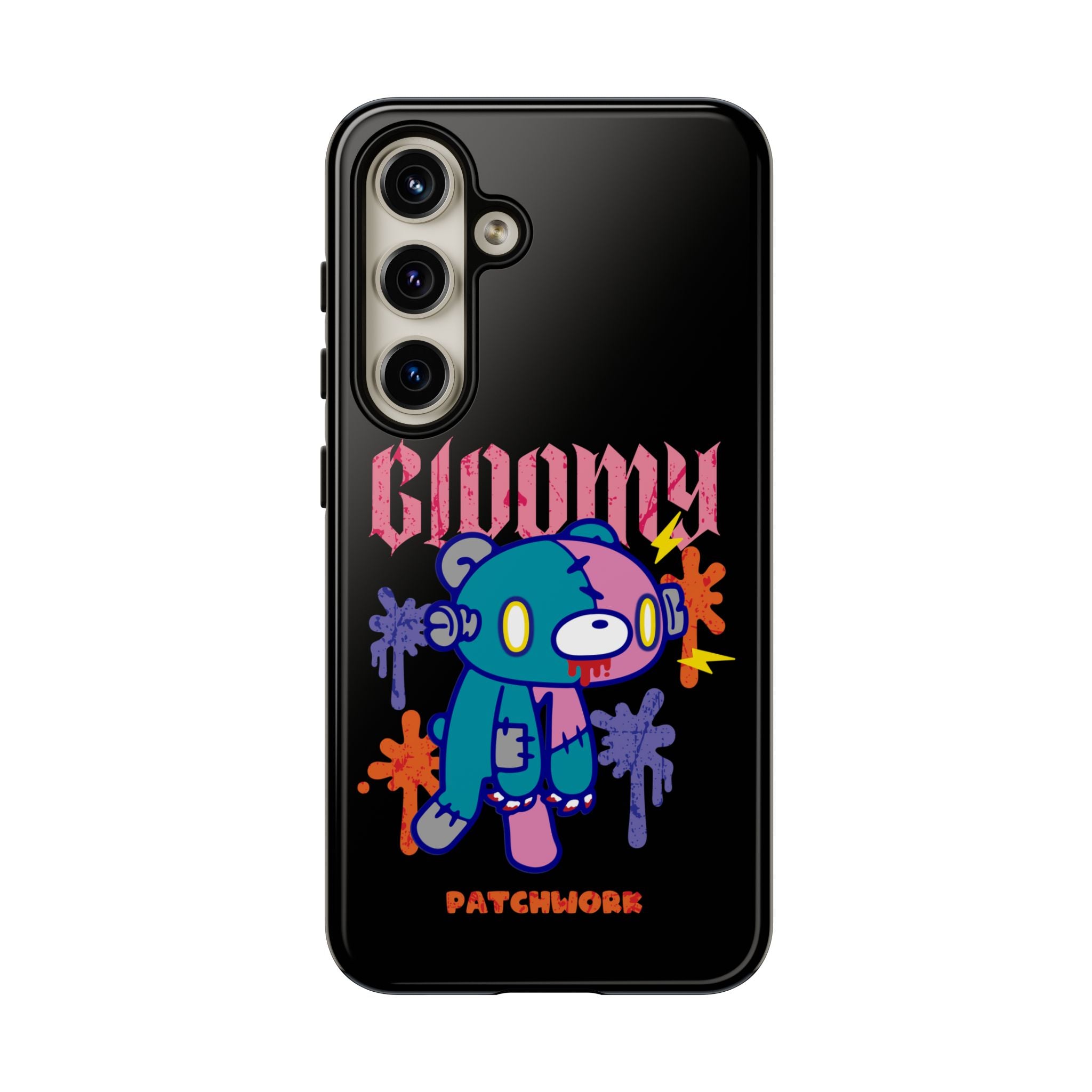 gloomy bear Halloween patchwork Phone Case