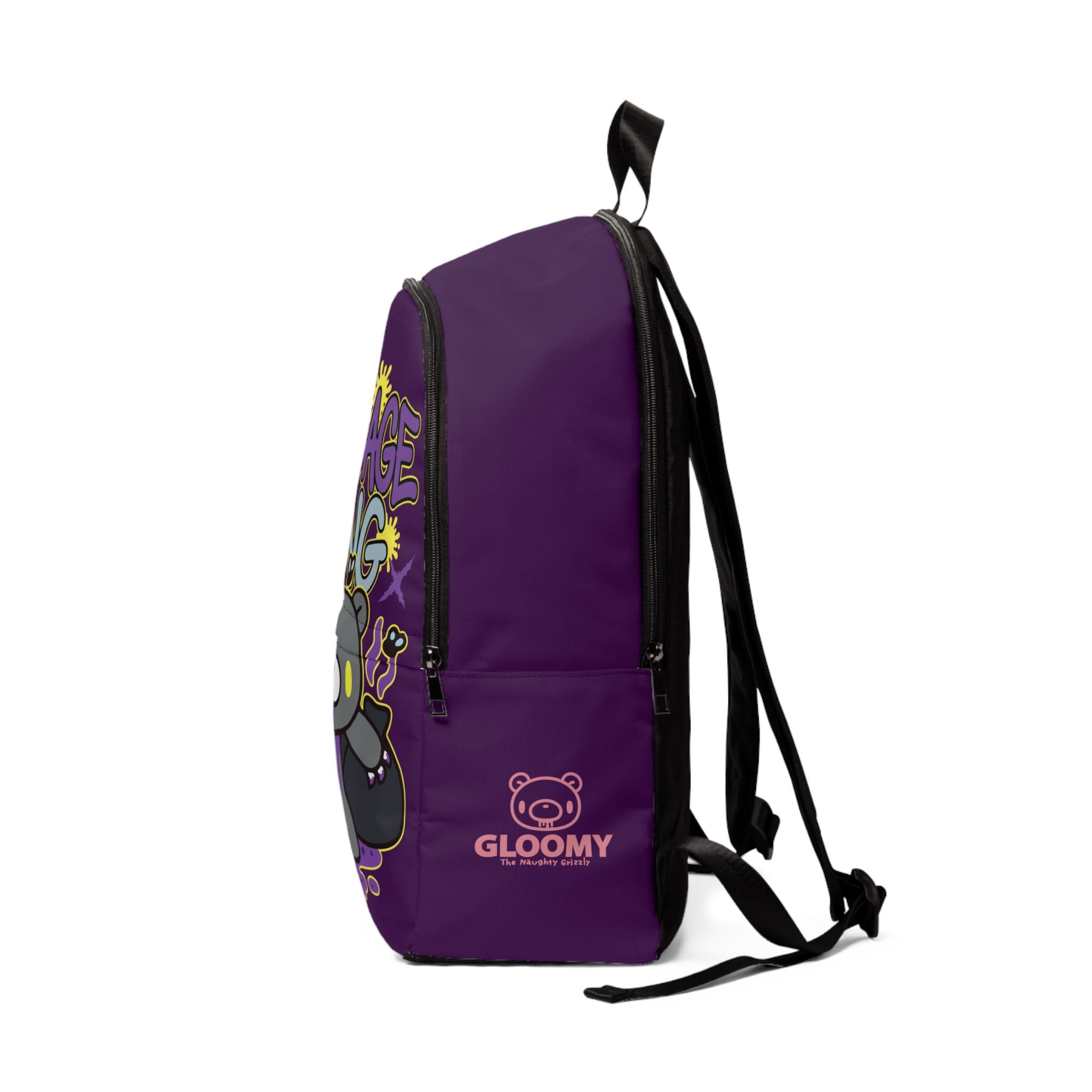 Gloomy Trash Garbage Unisex Fabric Backpack