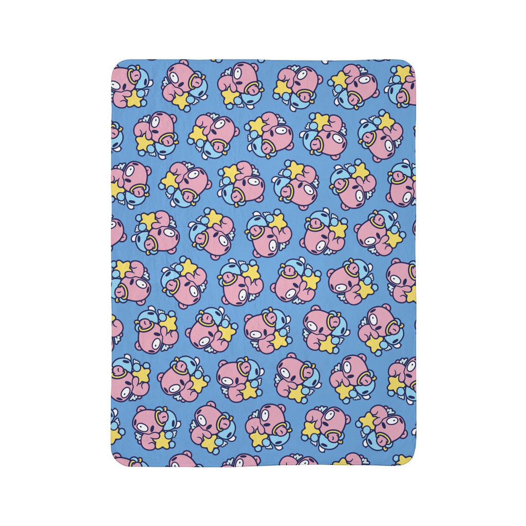Gloomy Bear gemini Zodiac Fleece Sherpa Blanket