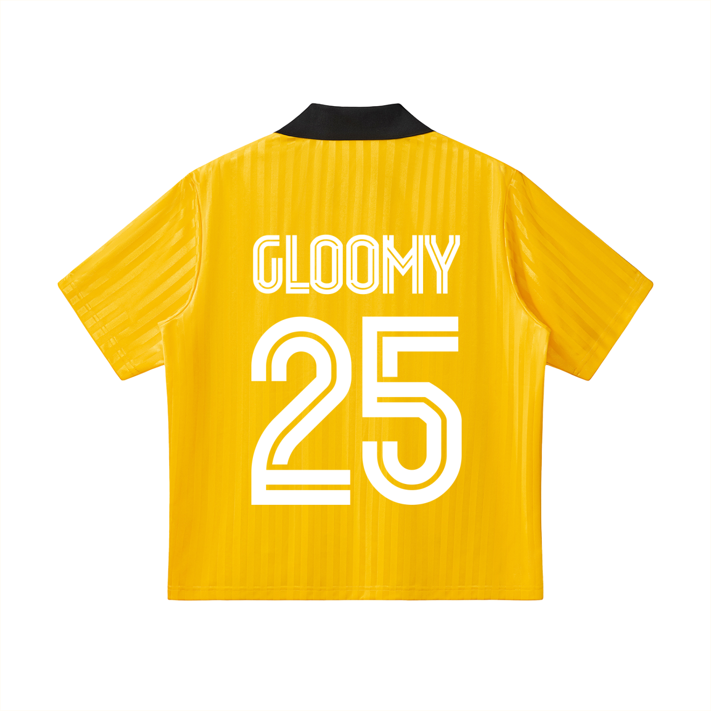 Gloomy Bear 25 Contrast Collar Striped Soccer Jersey
