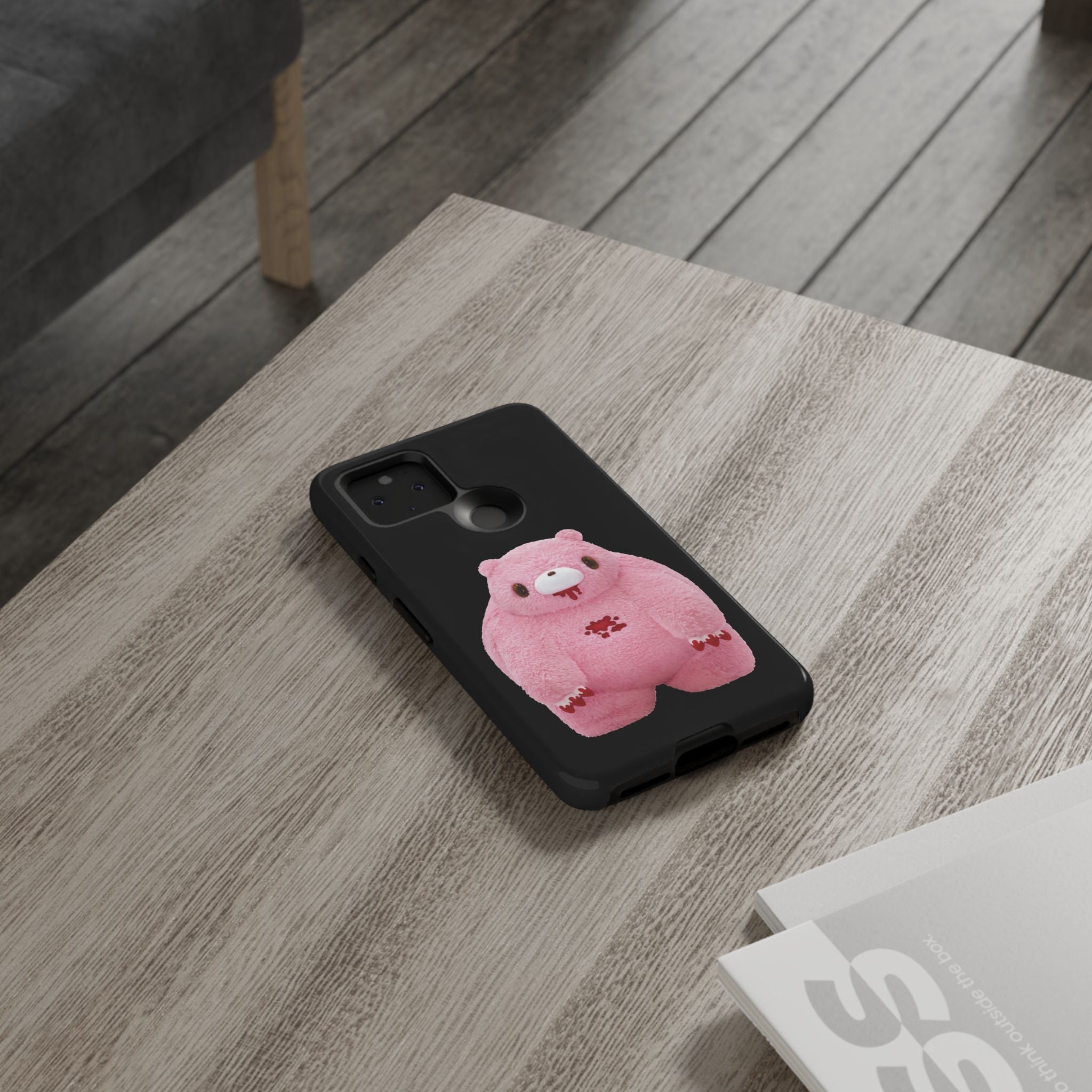 Chubby Gloomy Plush Tough Phone Case