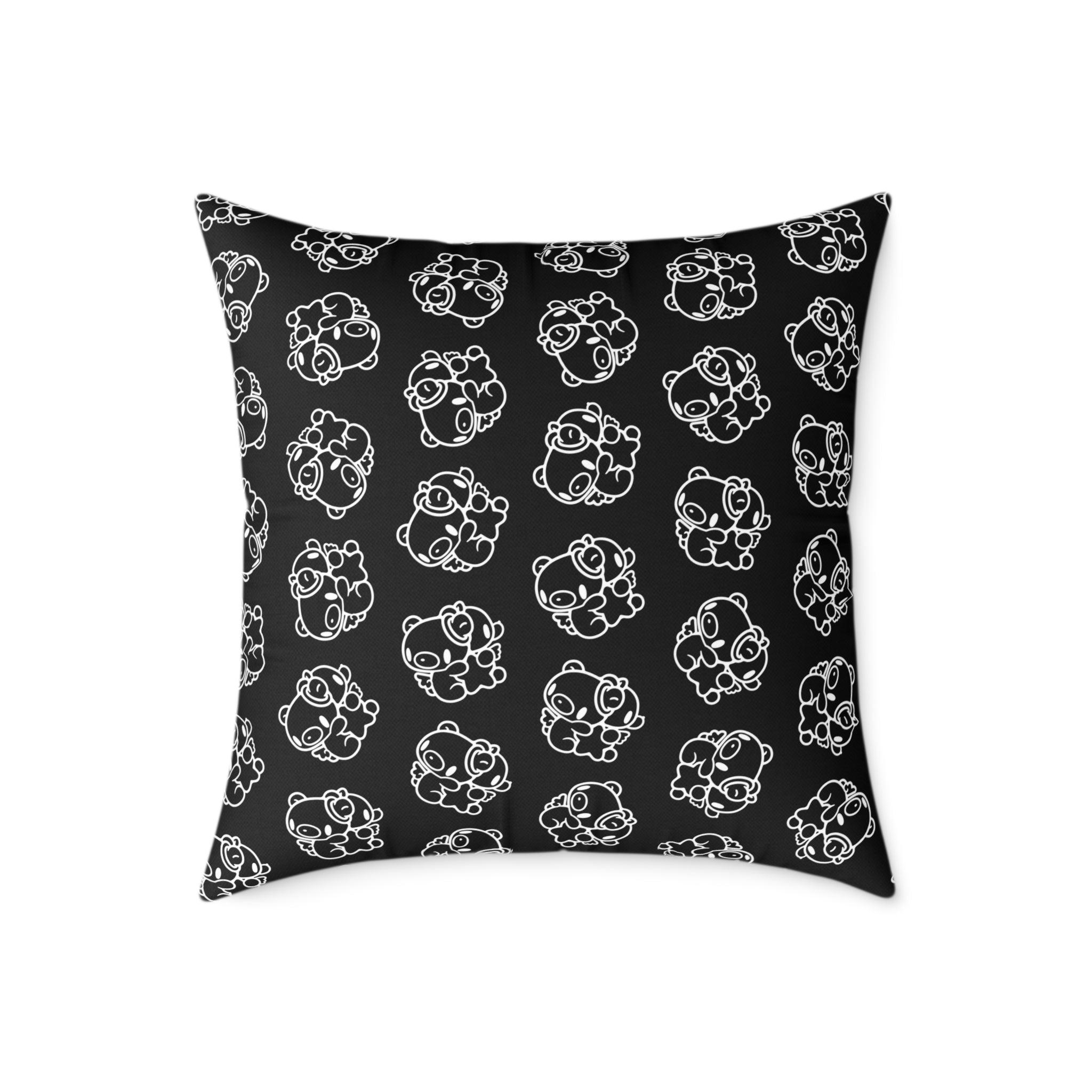 Gloomy Gemini Zodiac Square Poly Canvas Pillow