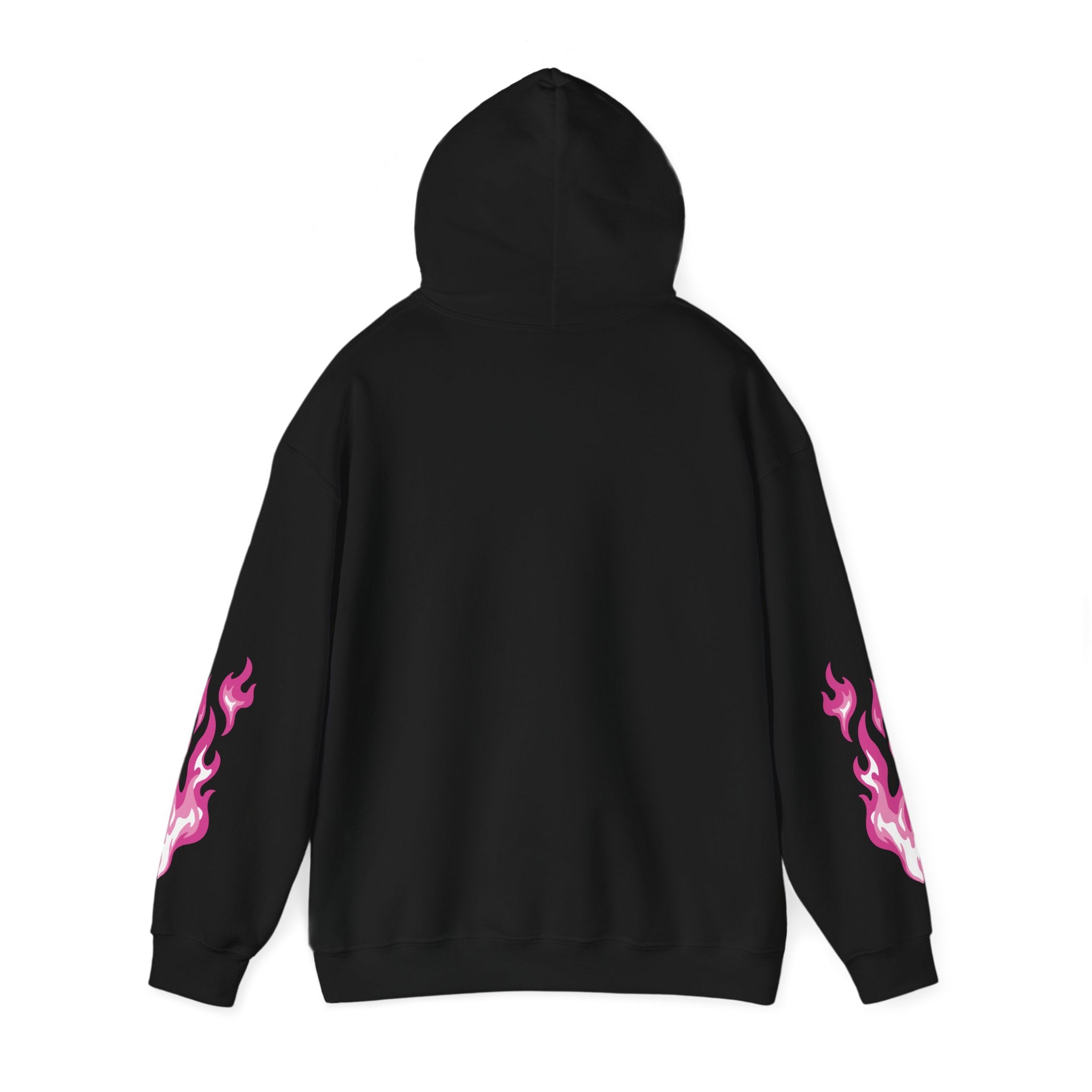 Gloomy Bear Y2k Pink Flame Hooded Sweatshirt