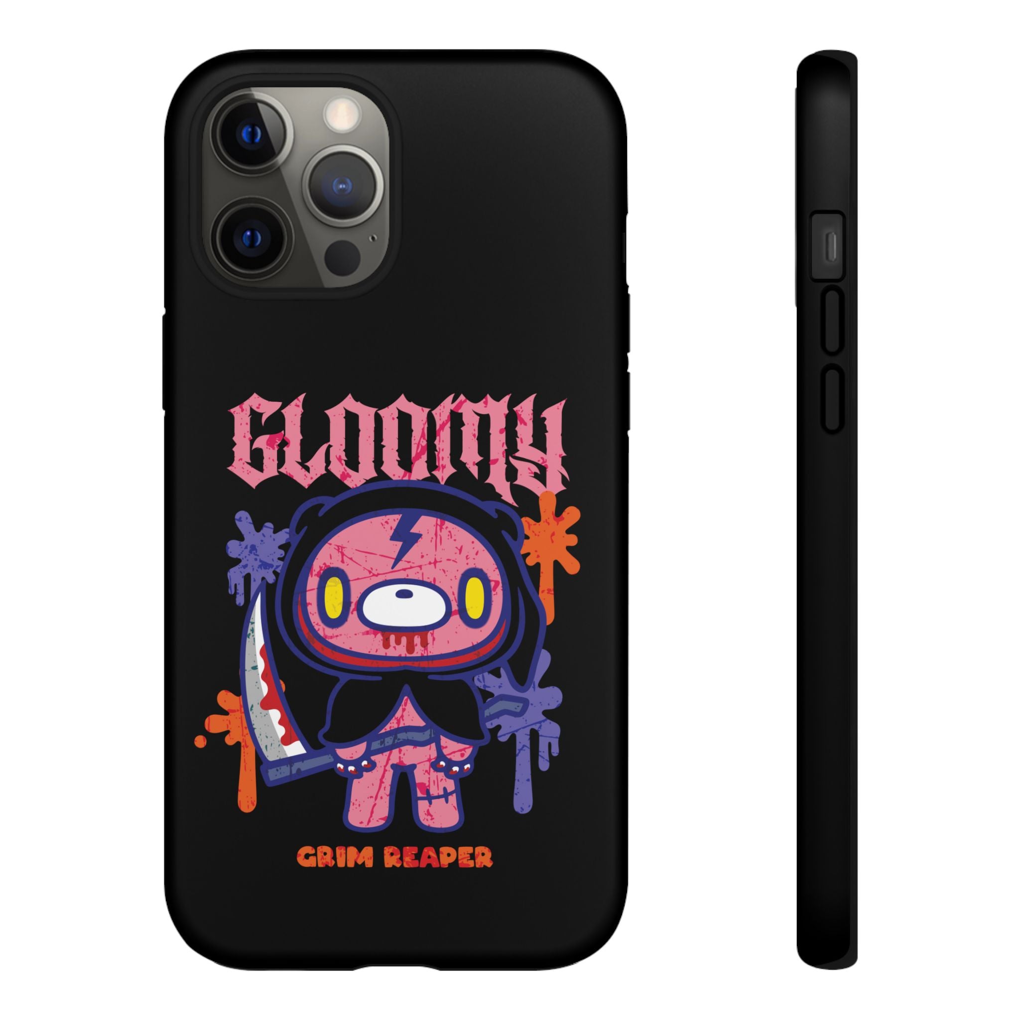 Gloomy bear Halloween grim reaper Phone Case