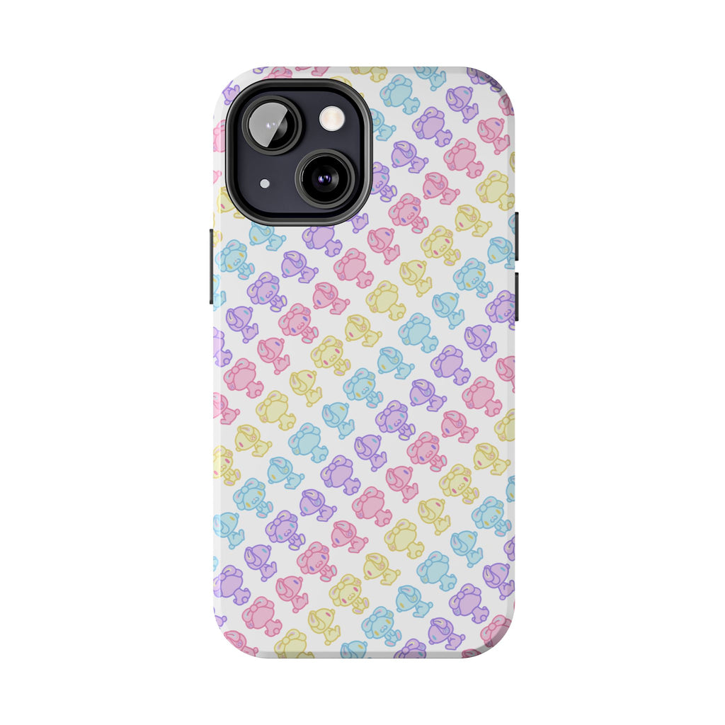 Rotating Pastel All Purpose Bunny - iPhone Case