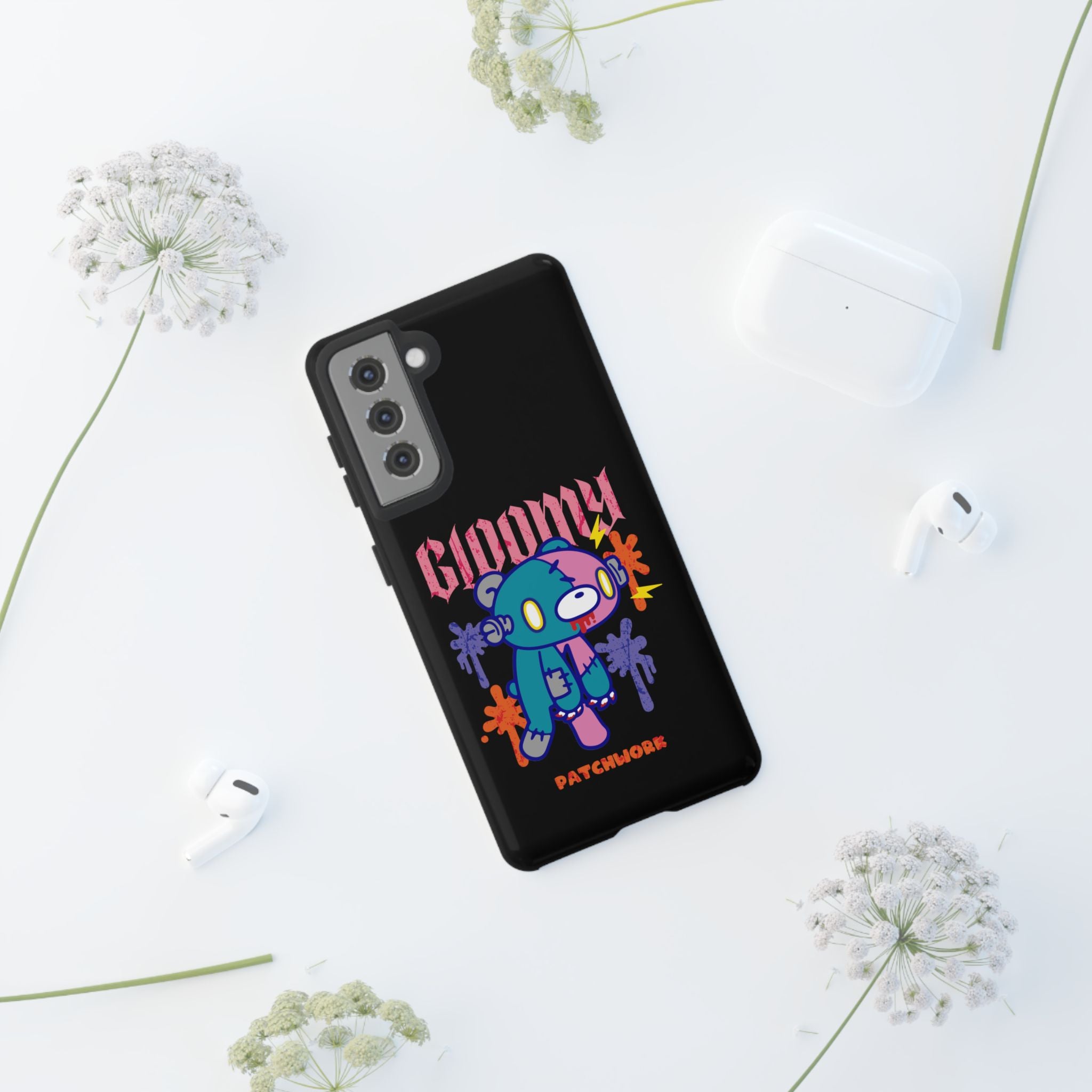 gloomy bear Halloween patchwork Phone Case