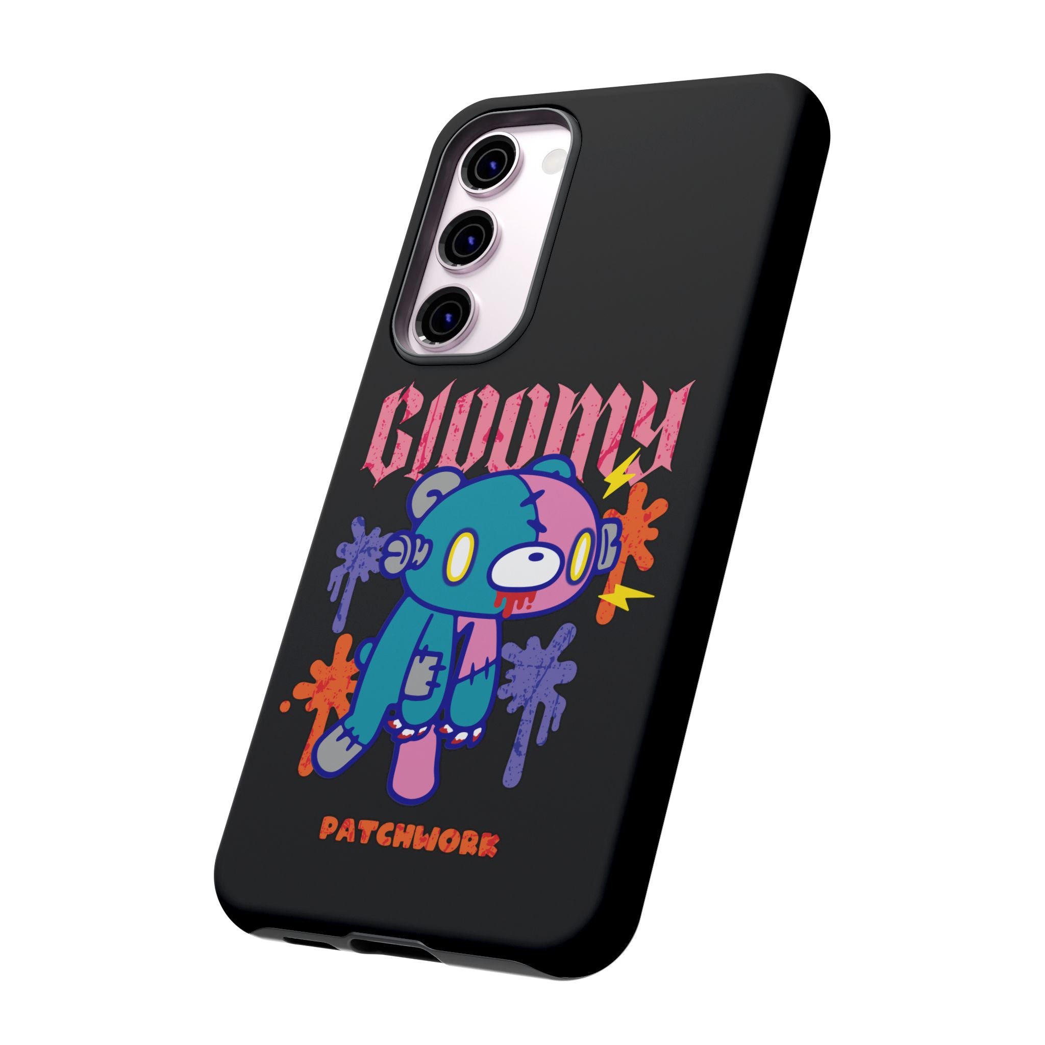 gloomy bear Halloween patchwork Phone Case