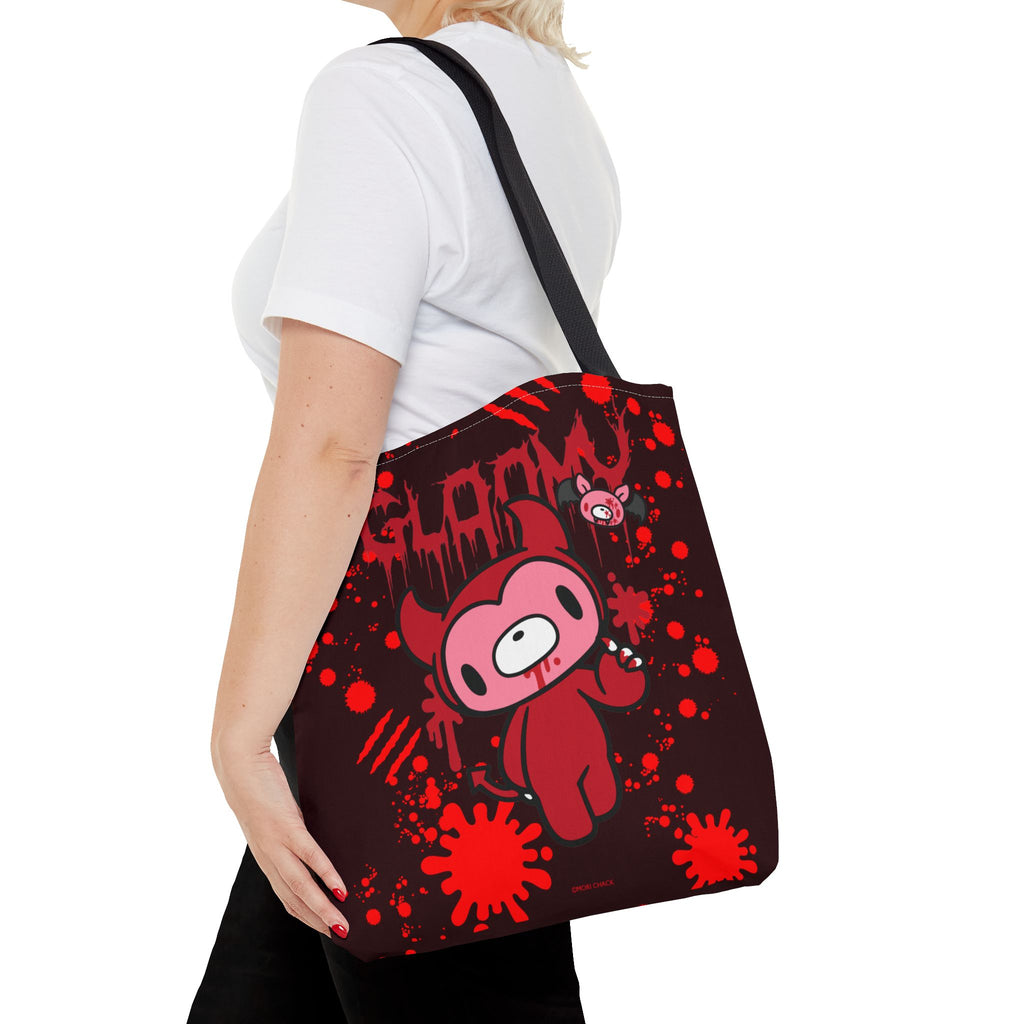 Gloomy Bear Halloween Devil Tote Bag - 2024