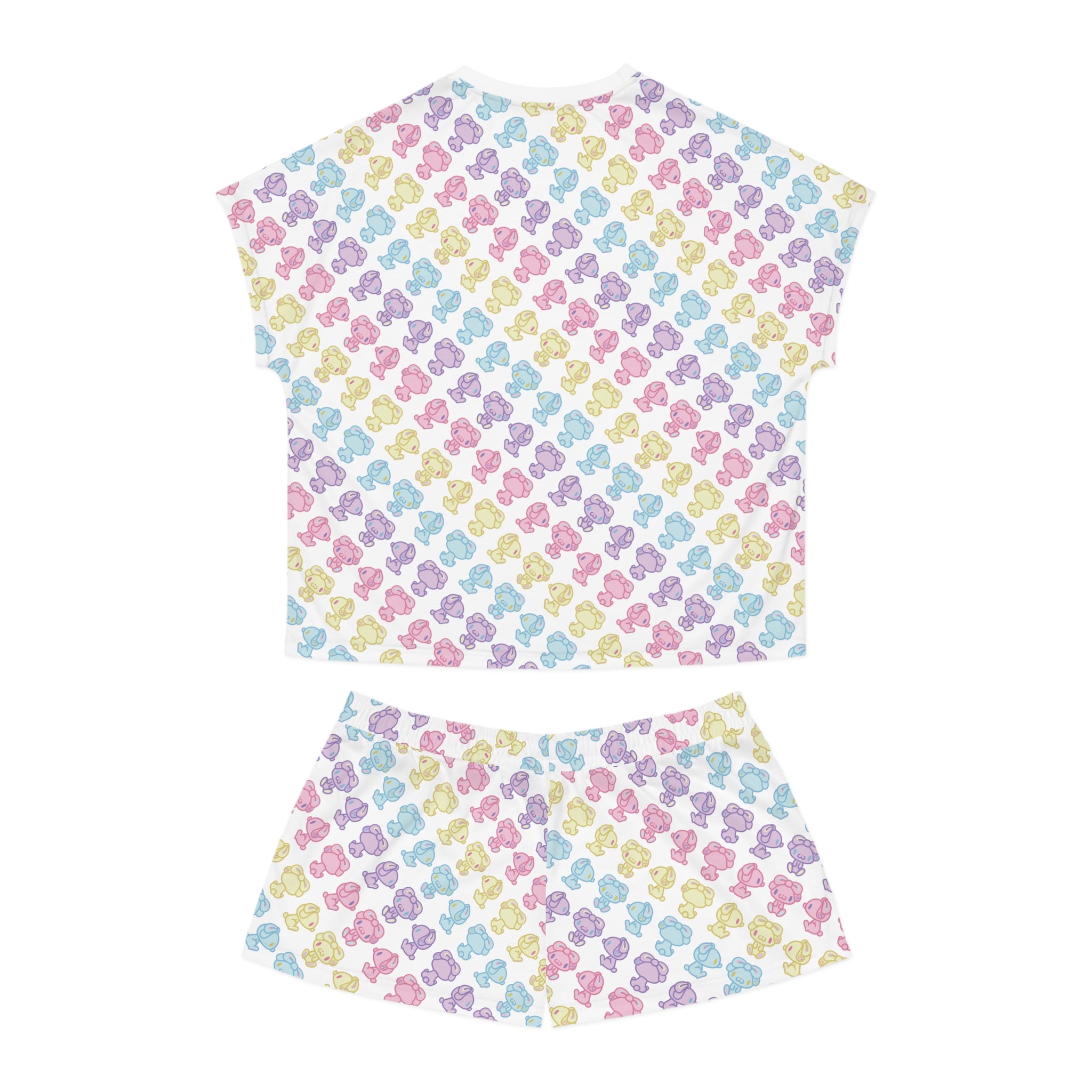 Pastel Pals All Purpose Bunny - Women's Short Pajama Set (AOP)