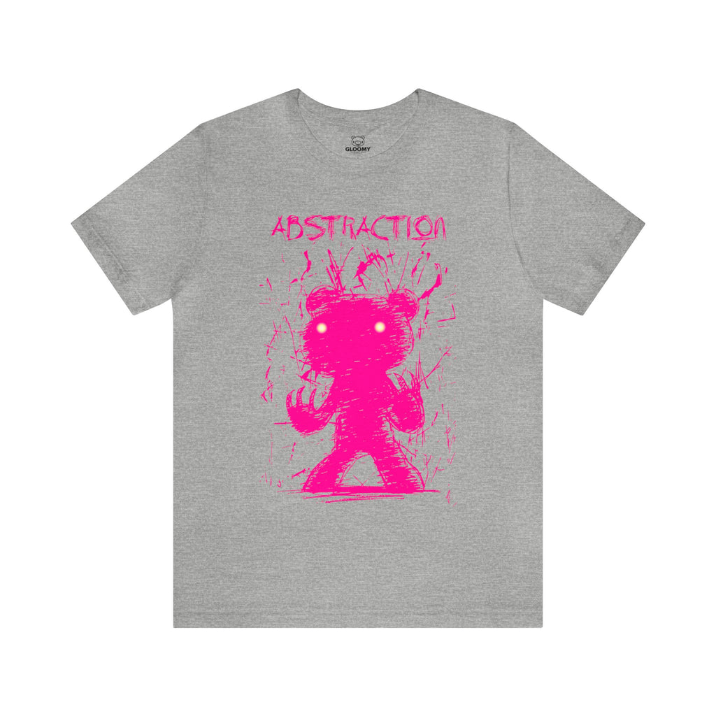 gray Abstraction Gloomy Bear (Pink) t-shirt