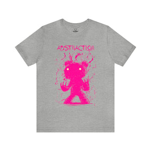 gray Abstraction Gloomy Bear (Pink) t-shirt