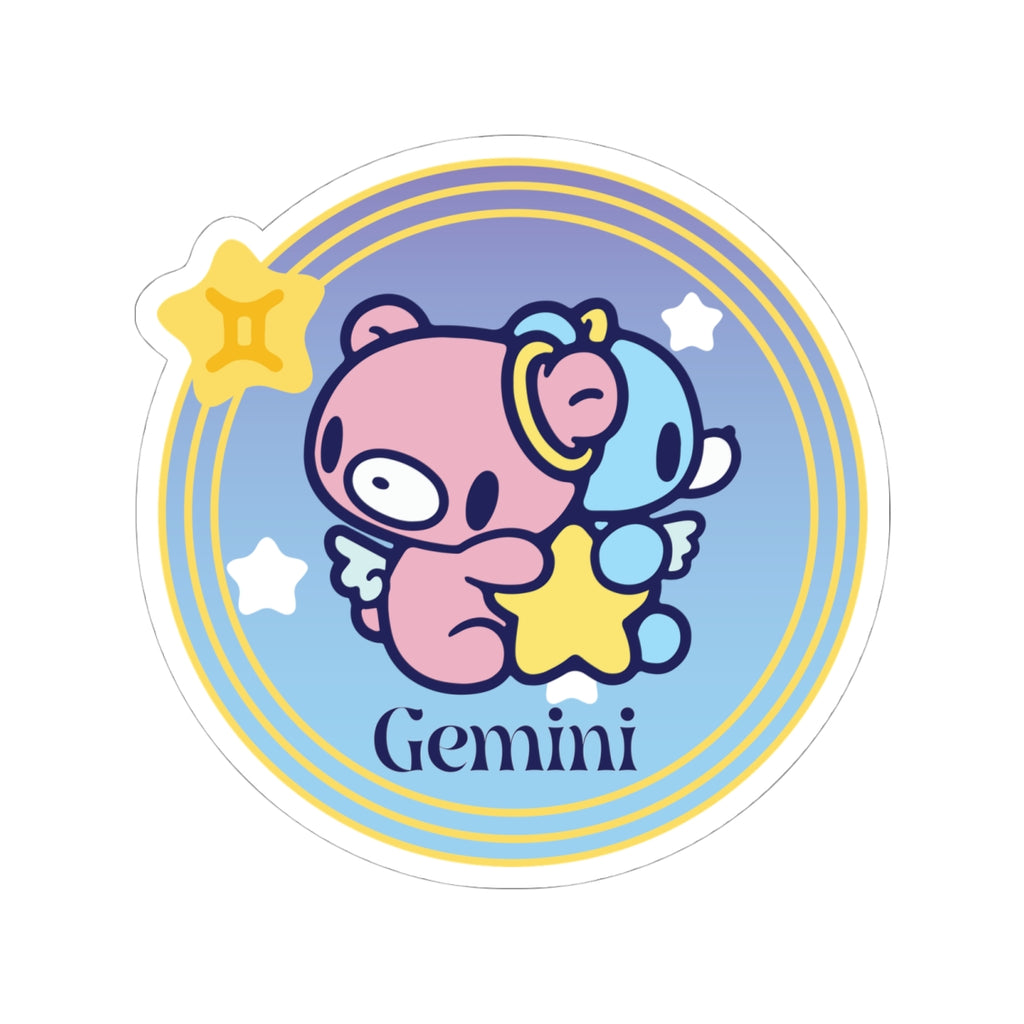 Gloomy gemini Zodiac Kiss-Cut Stickers