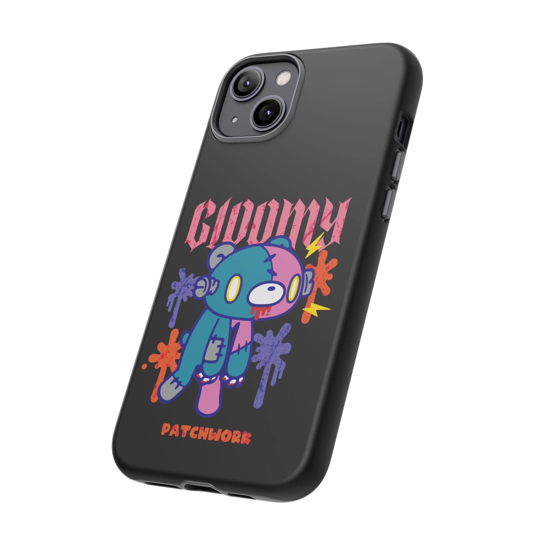 gloomy bear Halloween patchwork Phone Case
